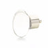 Schaub 60-PN City Lights Oval Glass Knob Polished Nickel Finish Sparrow Supply