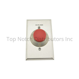 Schlage Electronics 621RD630 1-1/4" Heavy Duty Red Pushbutton Satin... Sparrow Supply