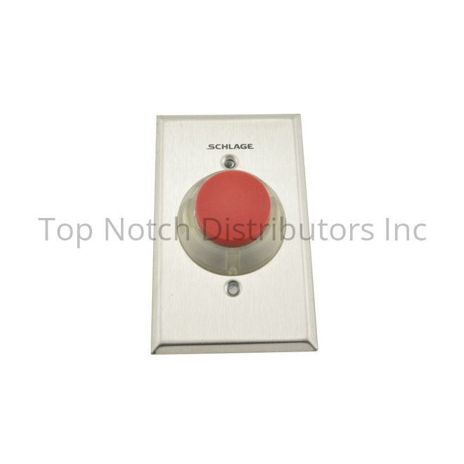 Schlage Electronics 621RD630 1-1/4" Heavy Duty Red Pushbutton Satin... Sparrow Supply