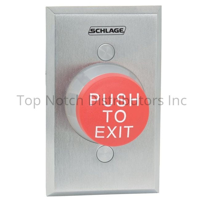 Schlage Electronics 623RDEX 1-5/8" Heavy Duty Red Pushbutton with P... Sparrow Supply