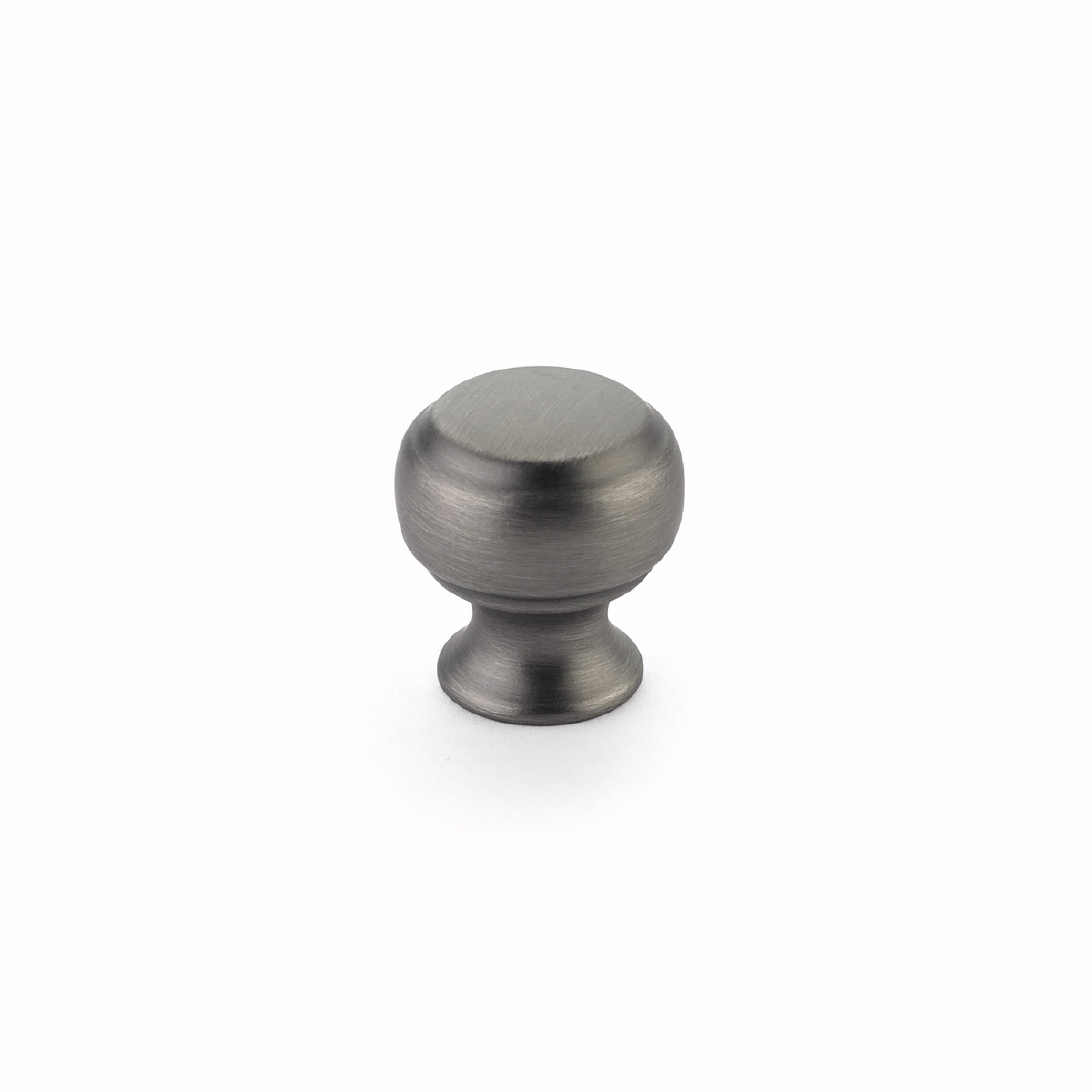 Schaub 63-AN 1-1/8" Cabriole Cabinet Knob Antique Nickel Finish Sparrow Supply