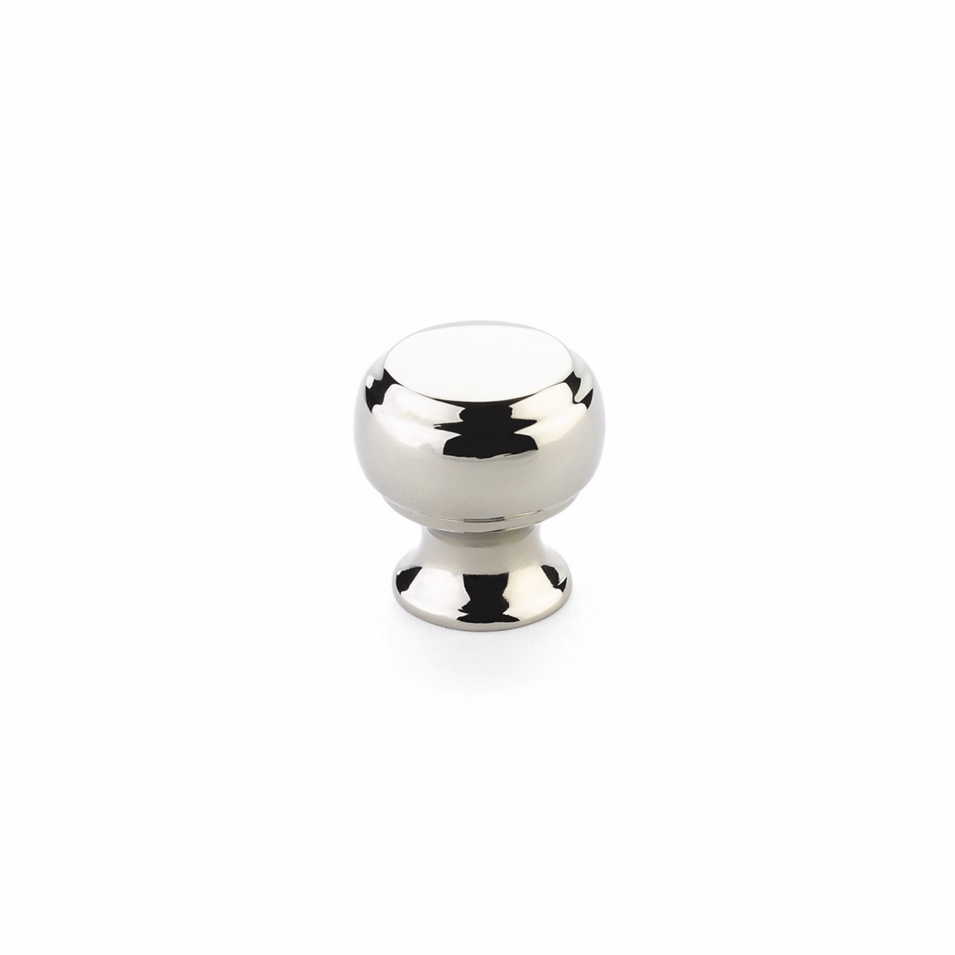 Schaub 63-PN 1-1/8" Cabriole Cabinet Knob Polished Nickel Finish Sparrow Supply