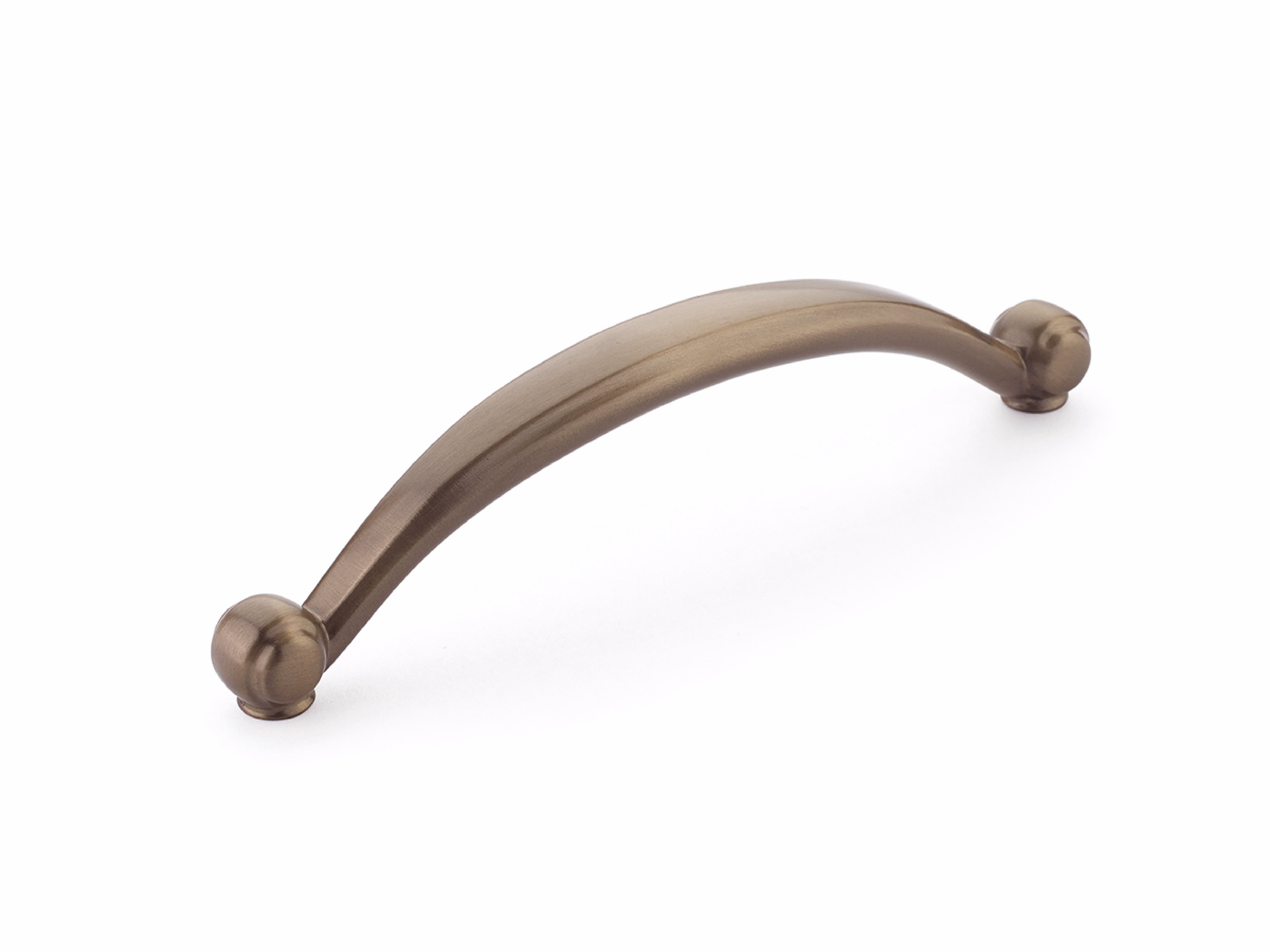 Schaub 64-6-BBZ Cabriole 6" Center to Center Cabinet Pull Brushed Bronze Finish Sparrow Supply