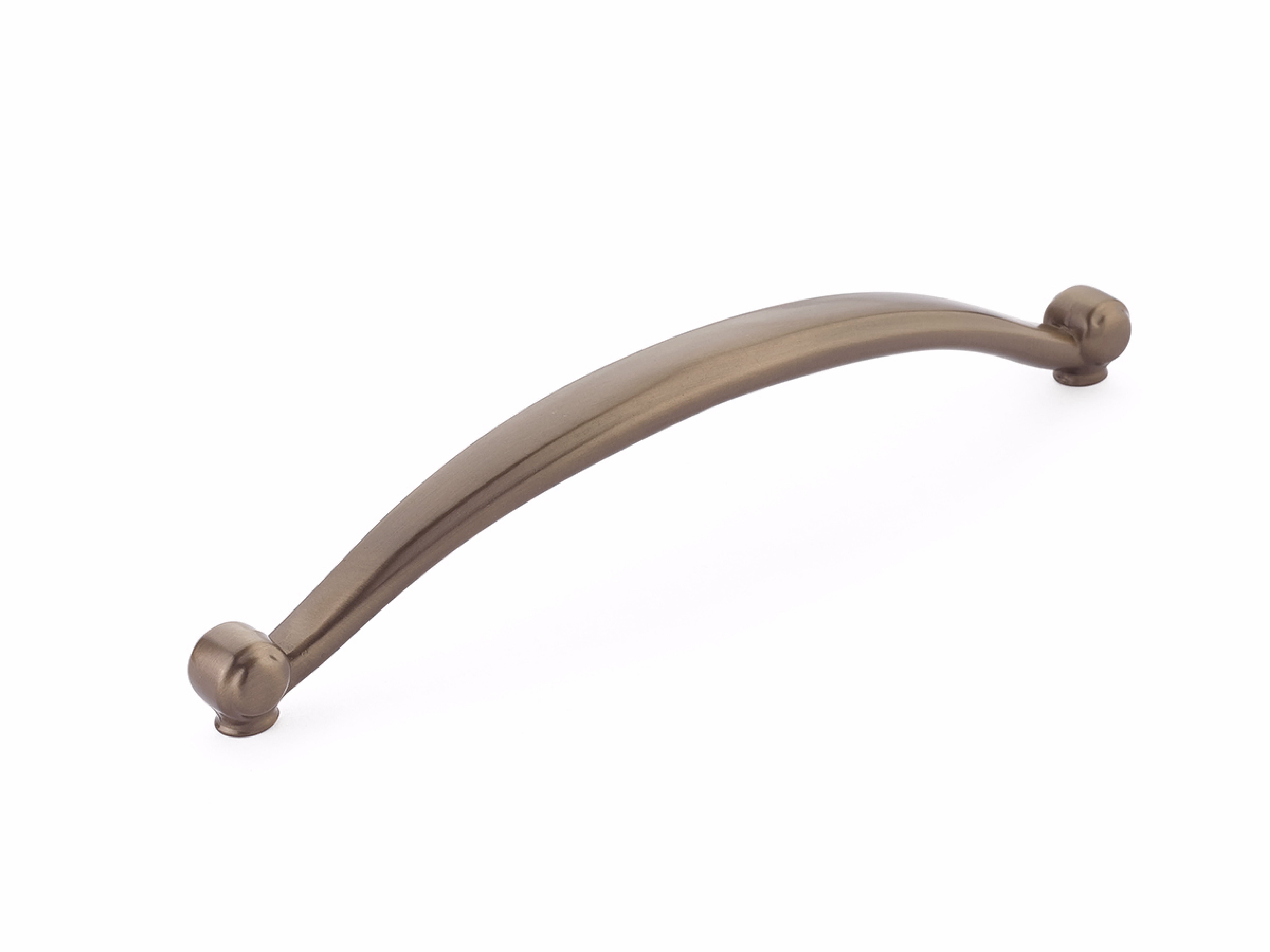 Schaub 64-8-BBZ Cabriole 8" Center to Center Cabinet Pull Brushed Bronze Finish Sparrow Supply