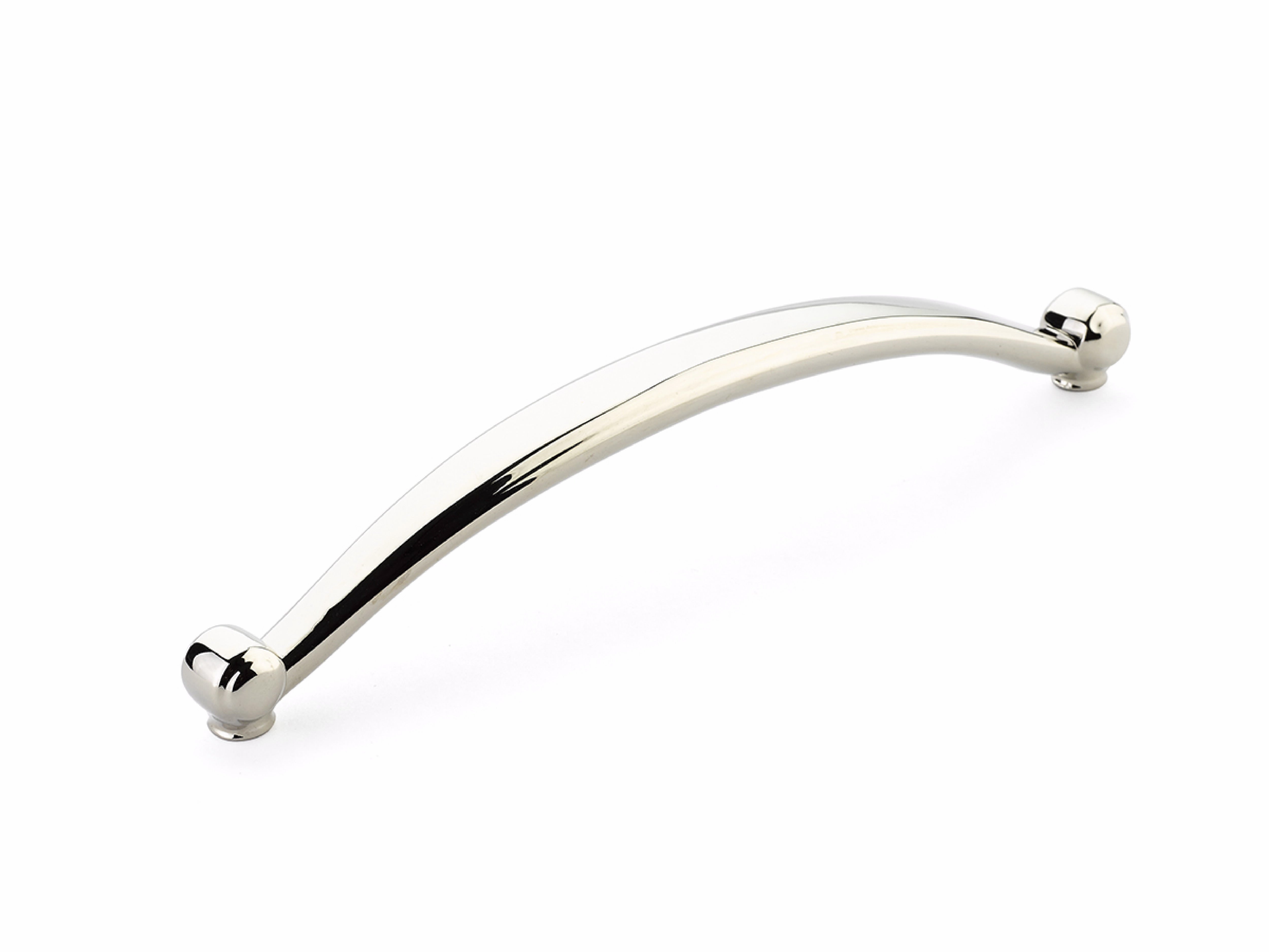 Schaub 64-8-PN Cabriole 8" Center to Center Cabinet Pull Polished Nickel Finish Sparrow Supply