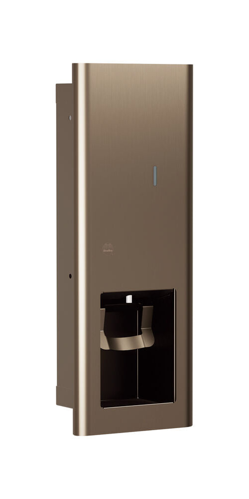 Bradley 6B1-000000-BZ Liquid Soap/Gel Sanitizer Disp-40oz Recessed Brushed Bronze Sparrow Supply