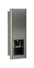 Bradley 6B1-000000-BS Liquid Soap/Gel Sanitizer Disp-40oz Recessed Brushed Stainless Sparrow Supply