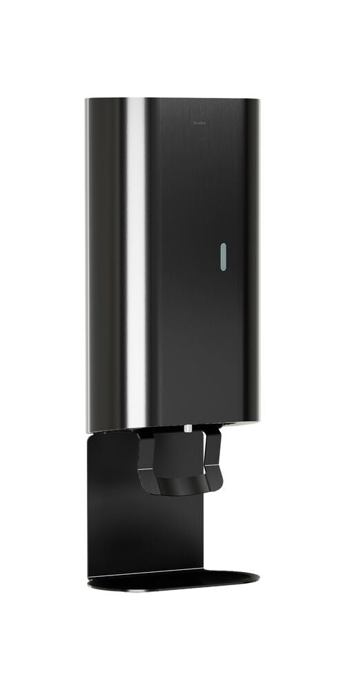 Bradley 6B1-110000T-BB Liquid Soap/Gel Santzr. 40oz-Surfc, Drip Tray Brushed Black Sparrow Supply