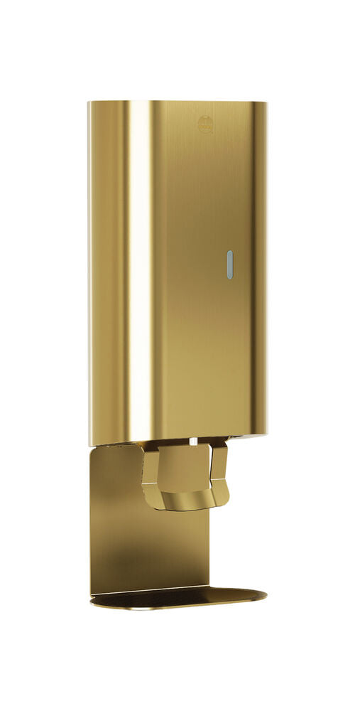 Bradley 6B1-110073T-BR Foam Soap Disp-40oz-Surface, Drip Tray Brushed Brass Sparrow Supply