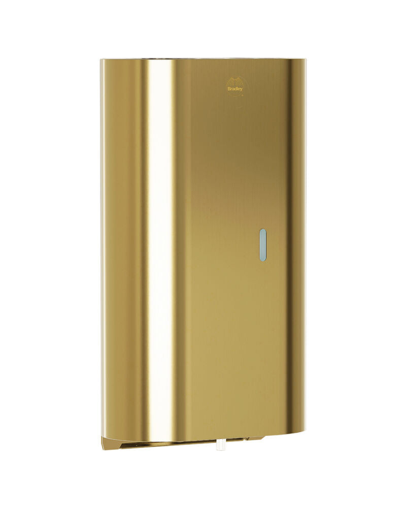 Bradley 6B1-119373-BR Foam Soap Disp-Sensor-40oz-Surf Brushed Brass Sparrow Supply