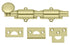 Deltana 6SB3-UNL 6" Surface Bolt; Heavy Duty; Unlacquered Bright Brass Finish Sparrow Supply
