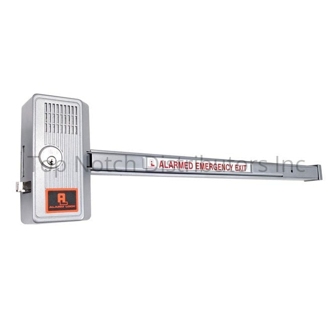 Alarm Lock 7002833 Alarmed 33" Bar Panic Lock Aluminum Polished Brass Sparrow Supply