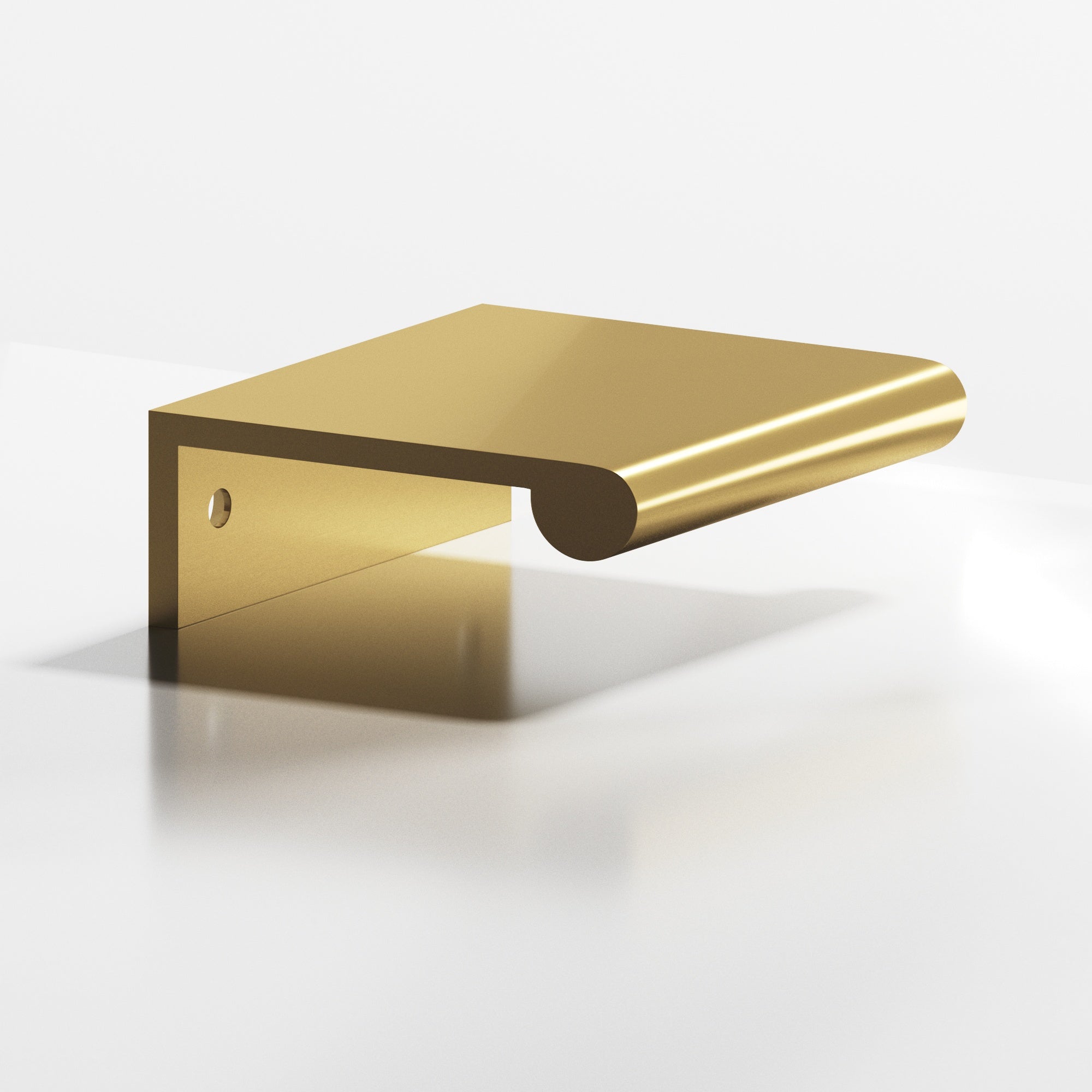 Colonial Bronze 70064 700 Series 6" Center to Center Round Lip Edge Pull Satin Brass Finish