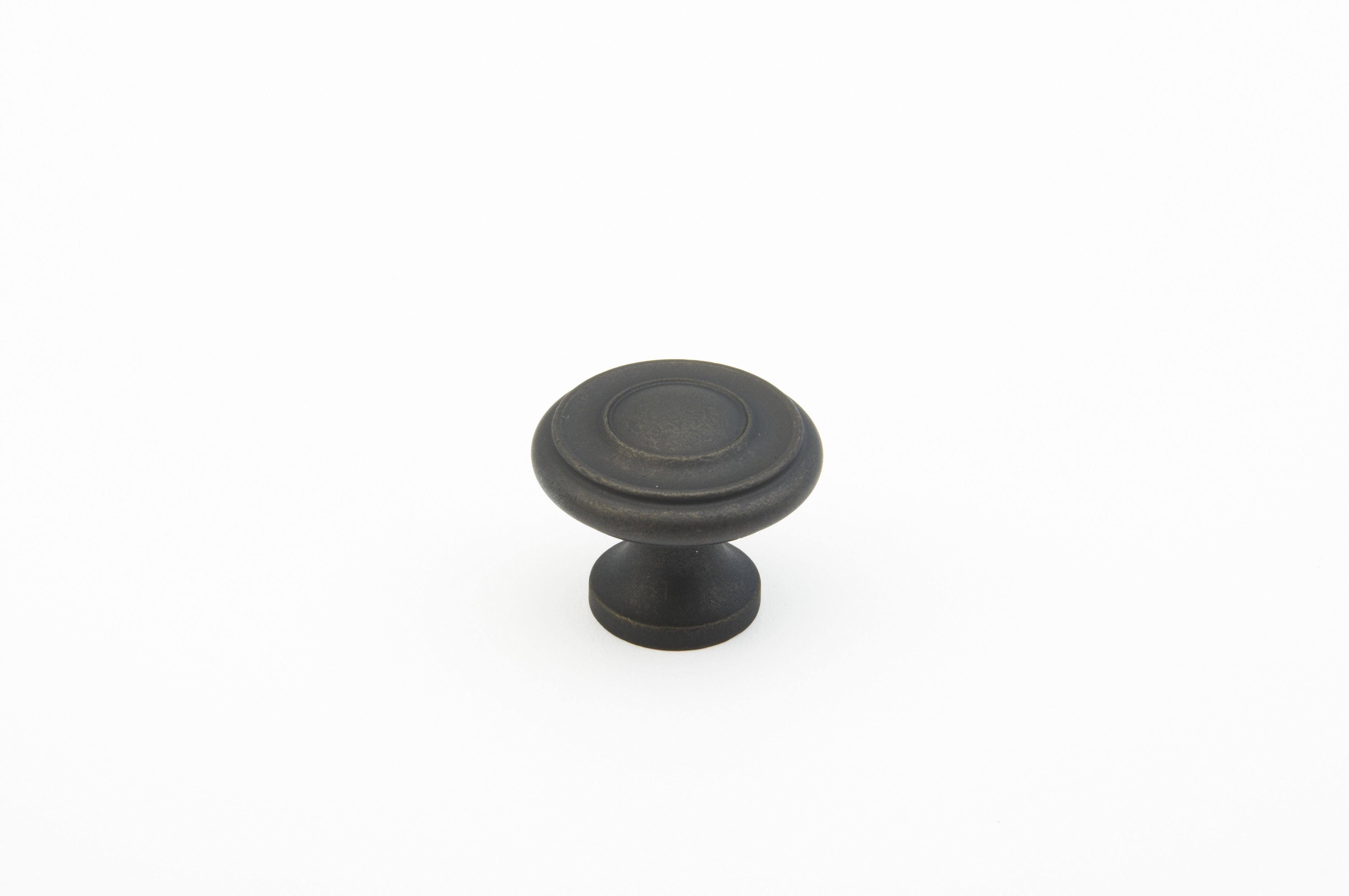 Schaub 703-DBZ 1-1/4" Colonial Cabinet Knob Distressed Bronze Finish Sparrow Supply