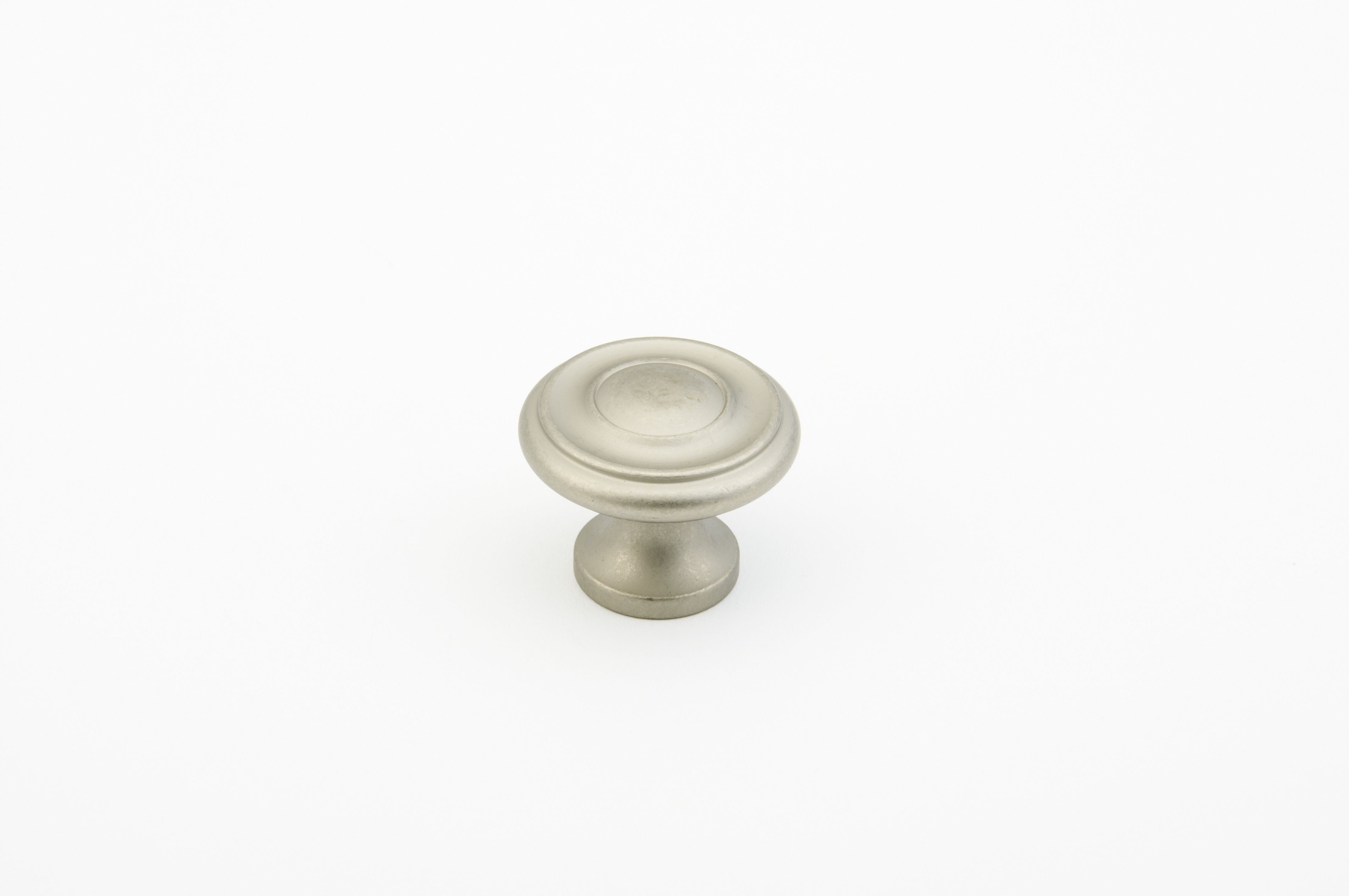 Schaub 703-DN 1-1/4" Colonial Cabinet Knob Distressed Nickel Finish Sparrow Supply