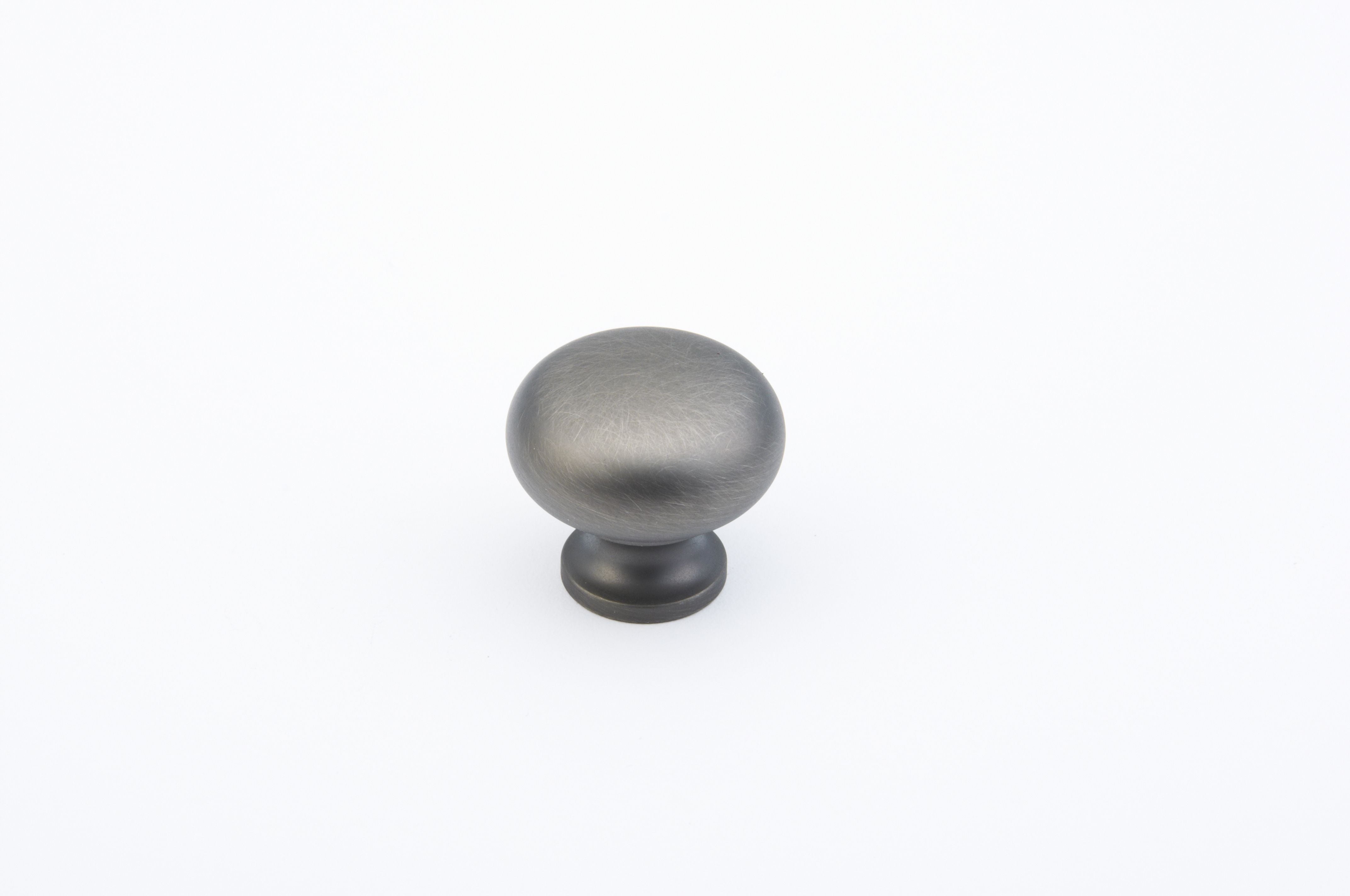 Schaub 706-AN 1-1/4" Country Traditional Cabinet Knob Antique Nickel Finish Sparrow Supply