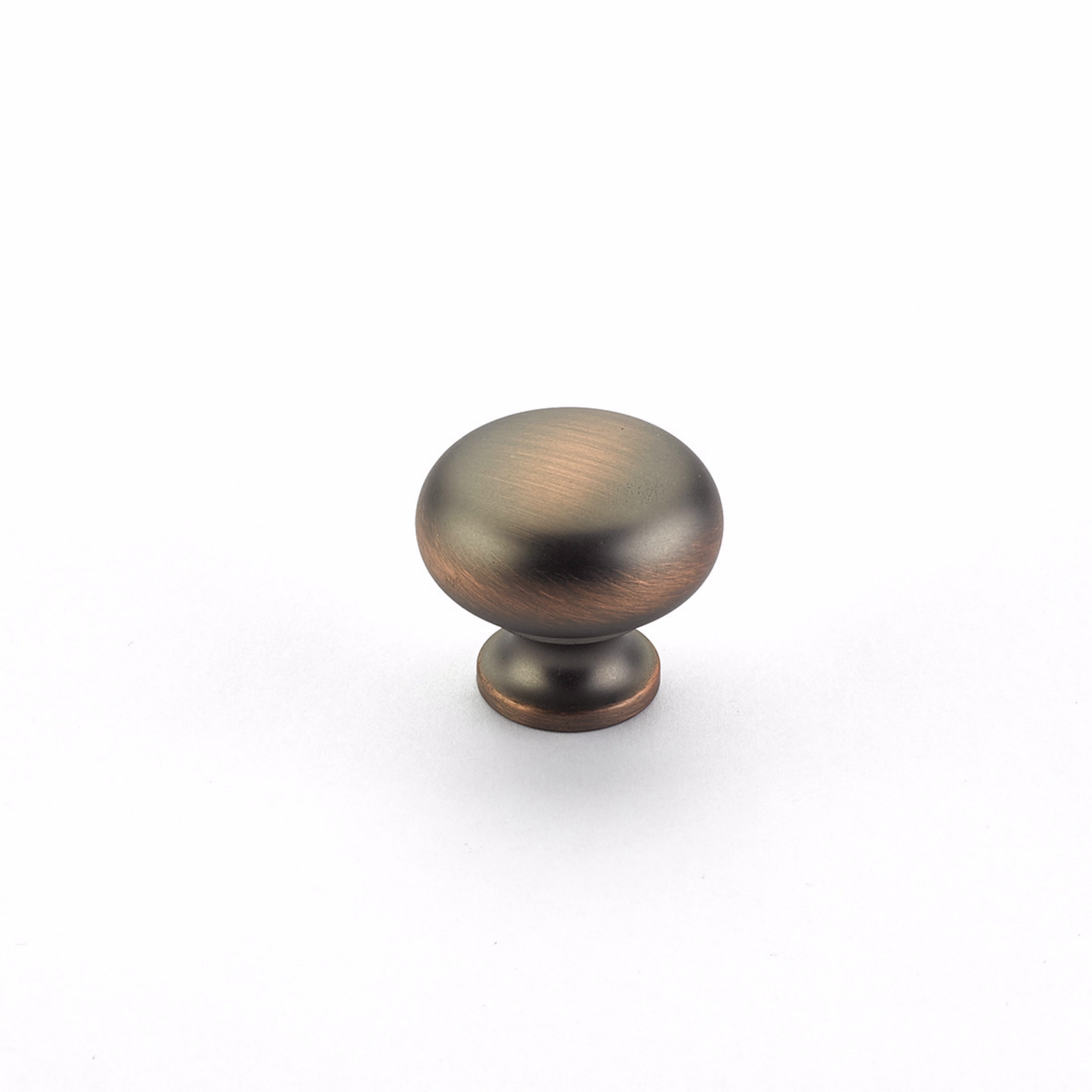 Schaub 719-AUB 1-3/8" Oval Country Traditional Cabinet Knob Aurora Bronze Finish Sparrow Supply
