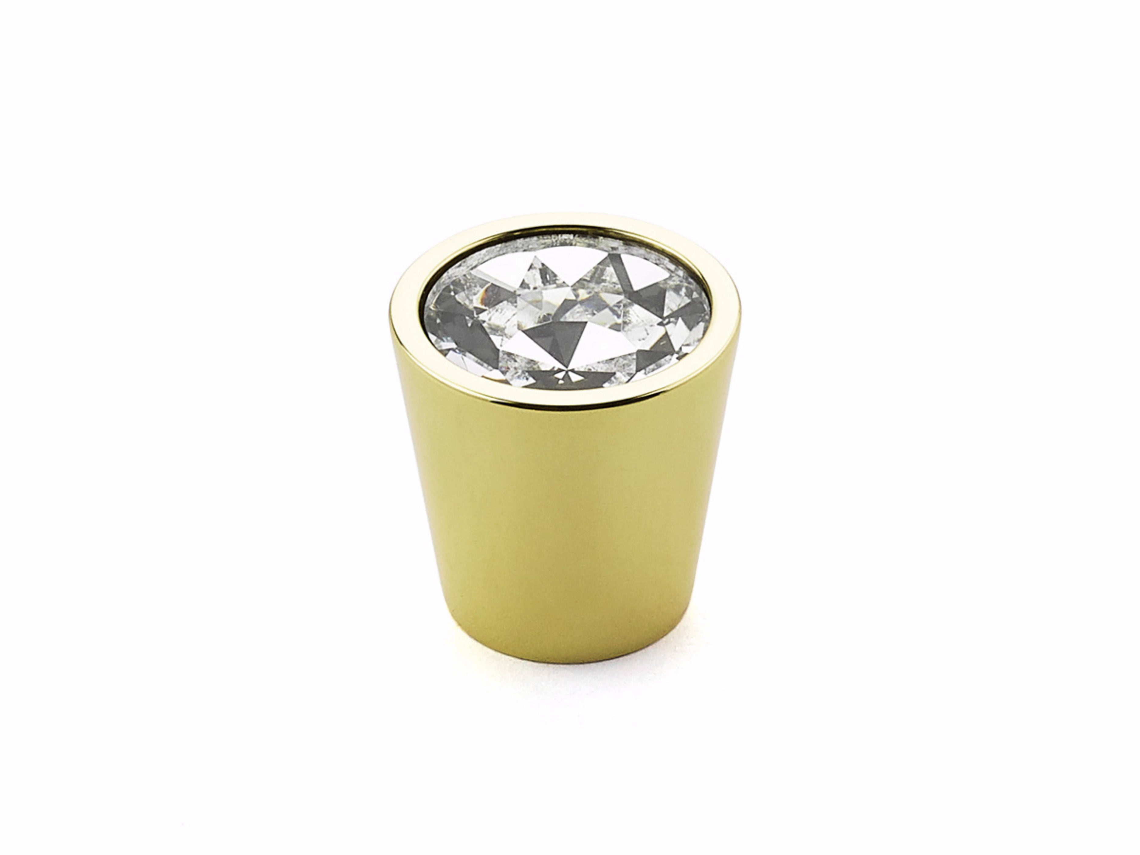Schaub 72-C-03 1-1/16" Stargaze Cylinder Cabinet Knob Polished Brass Finish Sparrow Supply