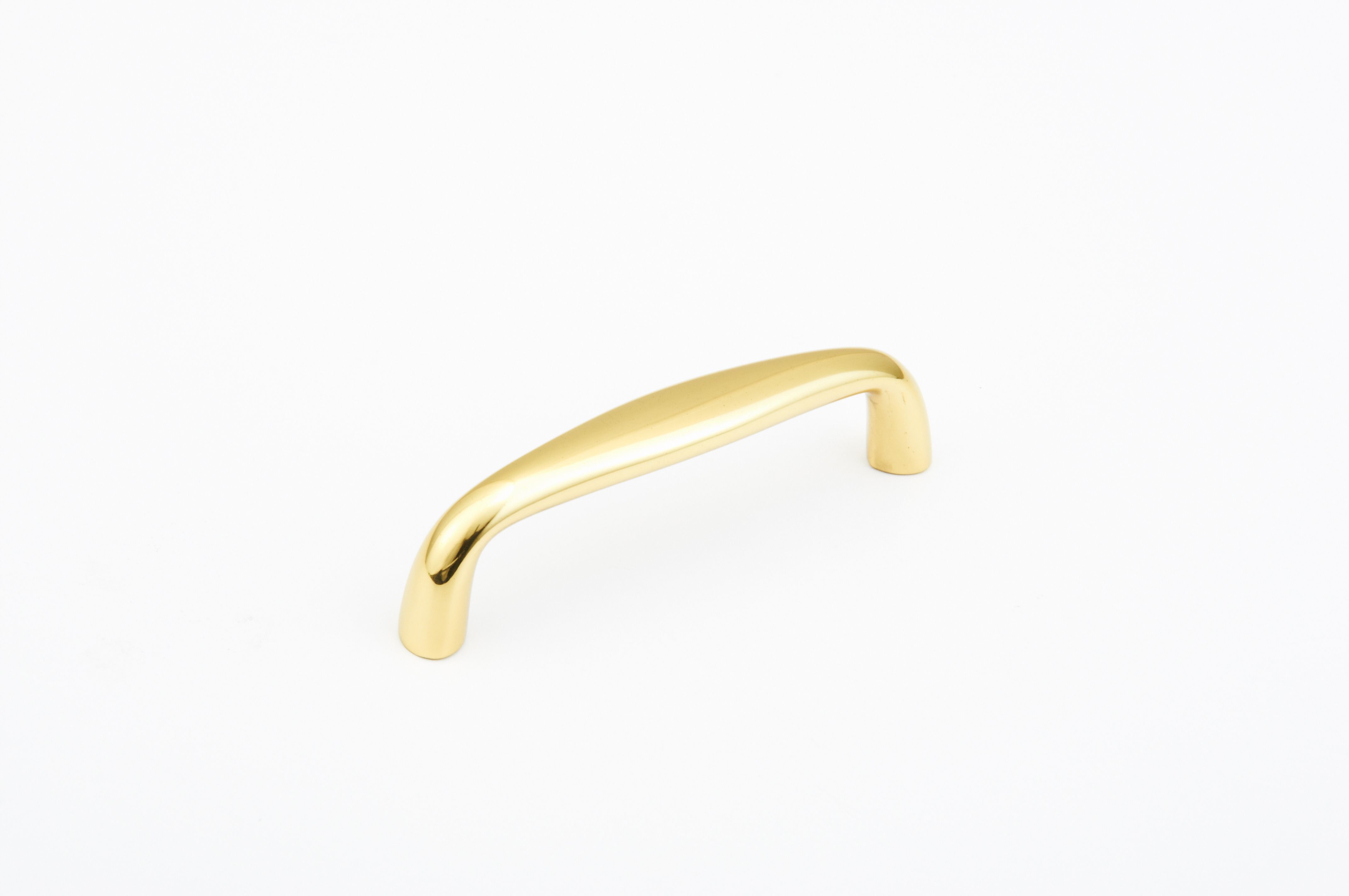 Schaub 721-03 3" Center to Center Traditional Cabinet Pull Bright Brass Finish Sparrow Supply