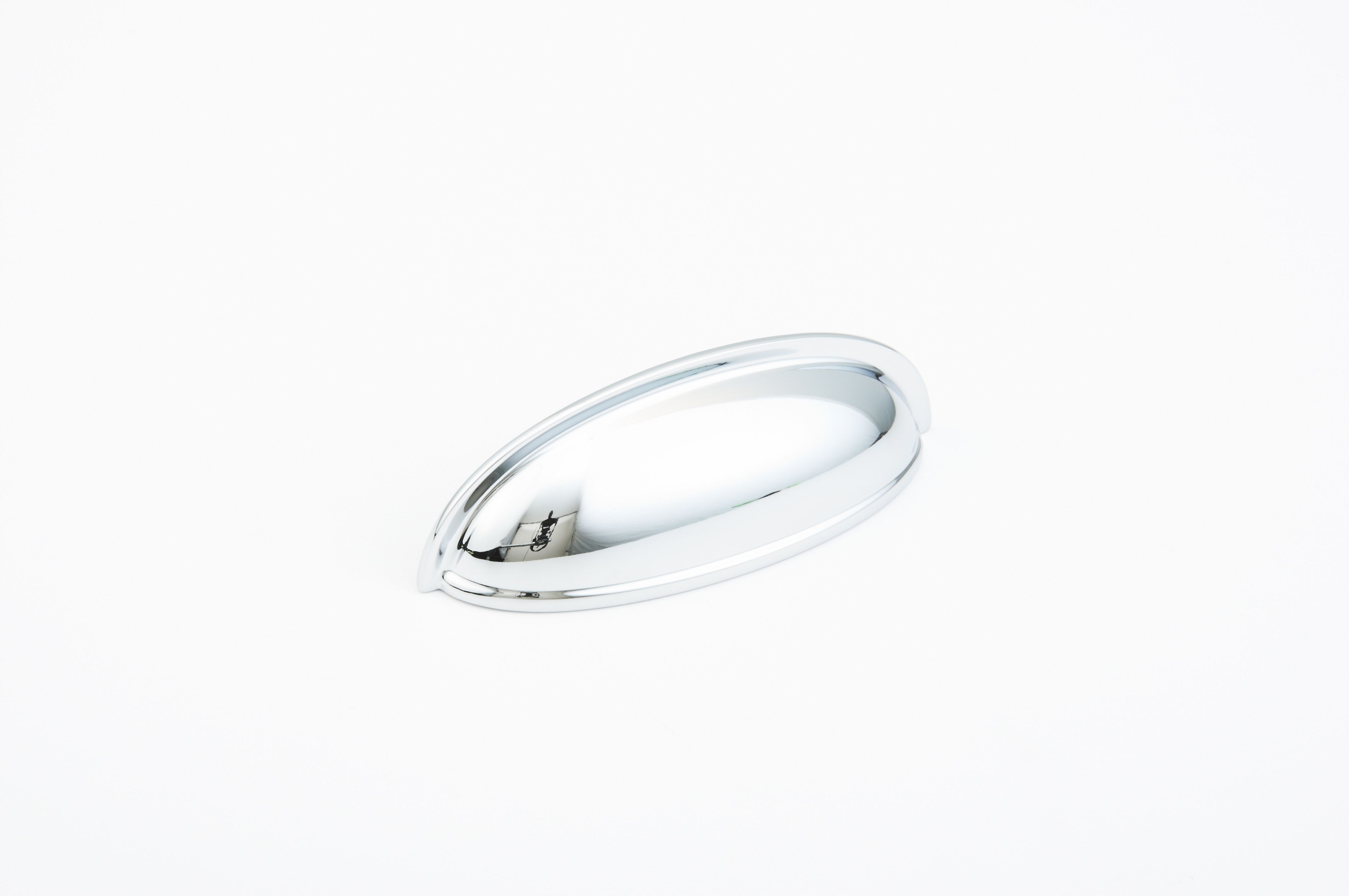 Schaub 731-26 4-5/8" Overall; 3" Center to Center Traditional Cup Pull Polished Chrome Finish Sparrow Supply