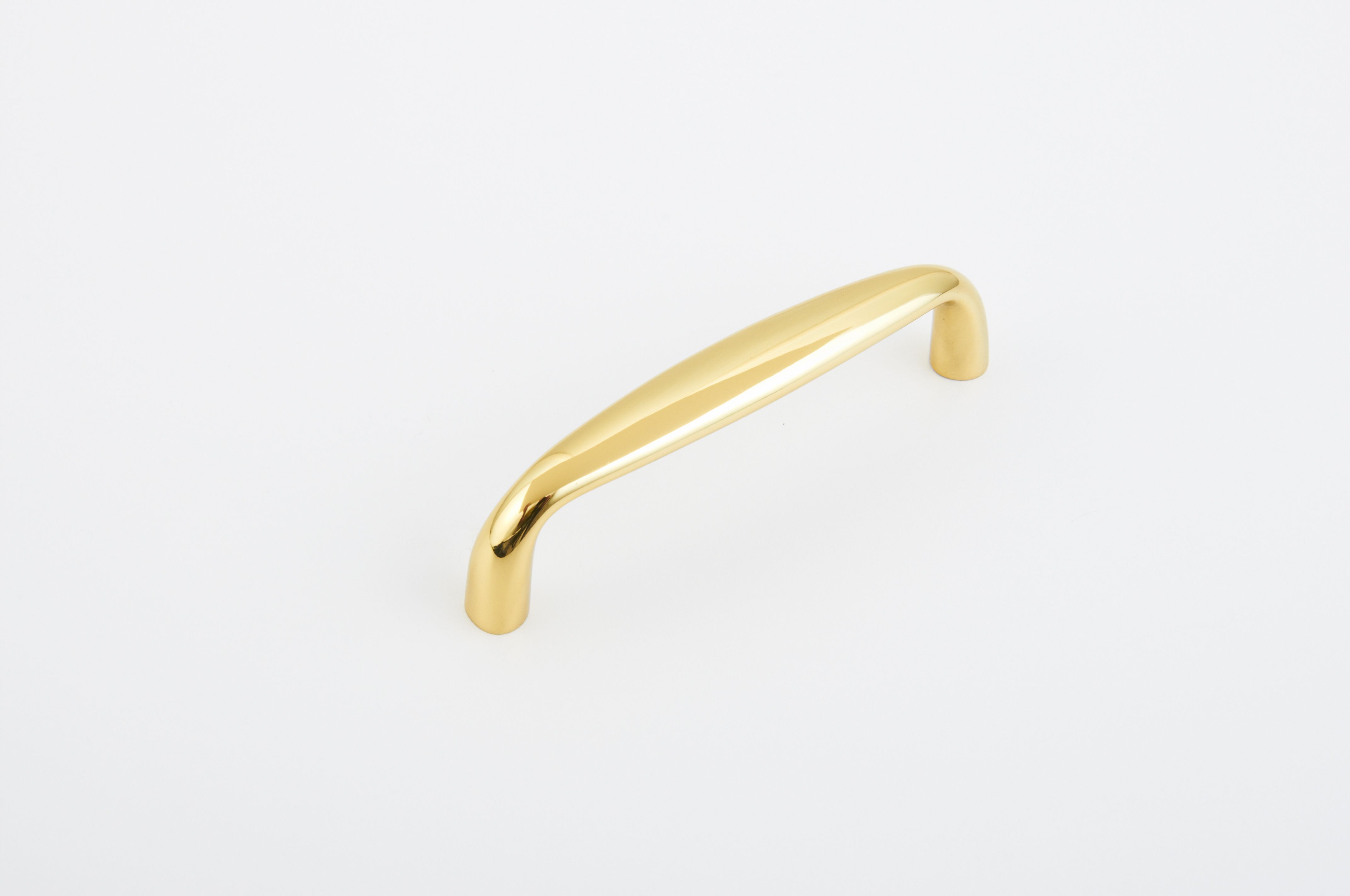 Schaub 732-03 4" Center to Center Traditional Cabinet Pull Bright Brass Finish Sparrow Supply