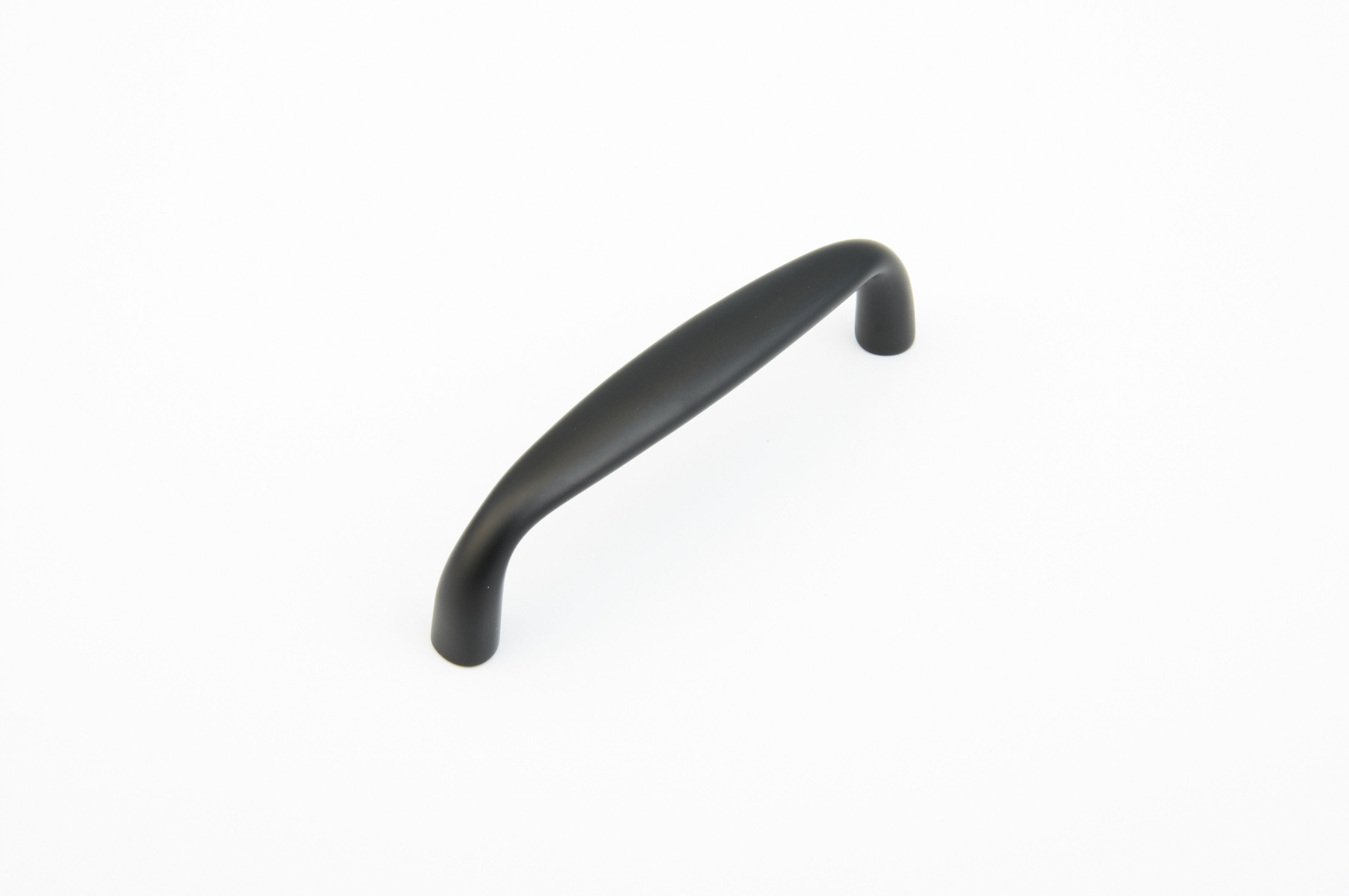 Schaub 732-FB 4" Center to Center Traditional Cabinet Pull Flat Black Finish Sparrow Supply