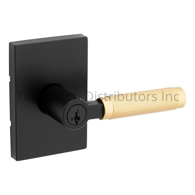 Kwikset 740PVLRCT-5144S Prava Lever with Rectangular Rose Entry Doo... Sparrow Supply