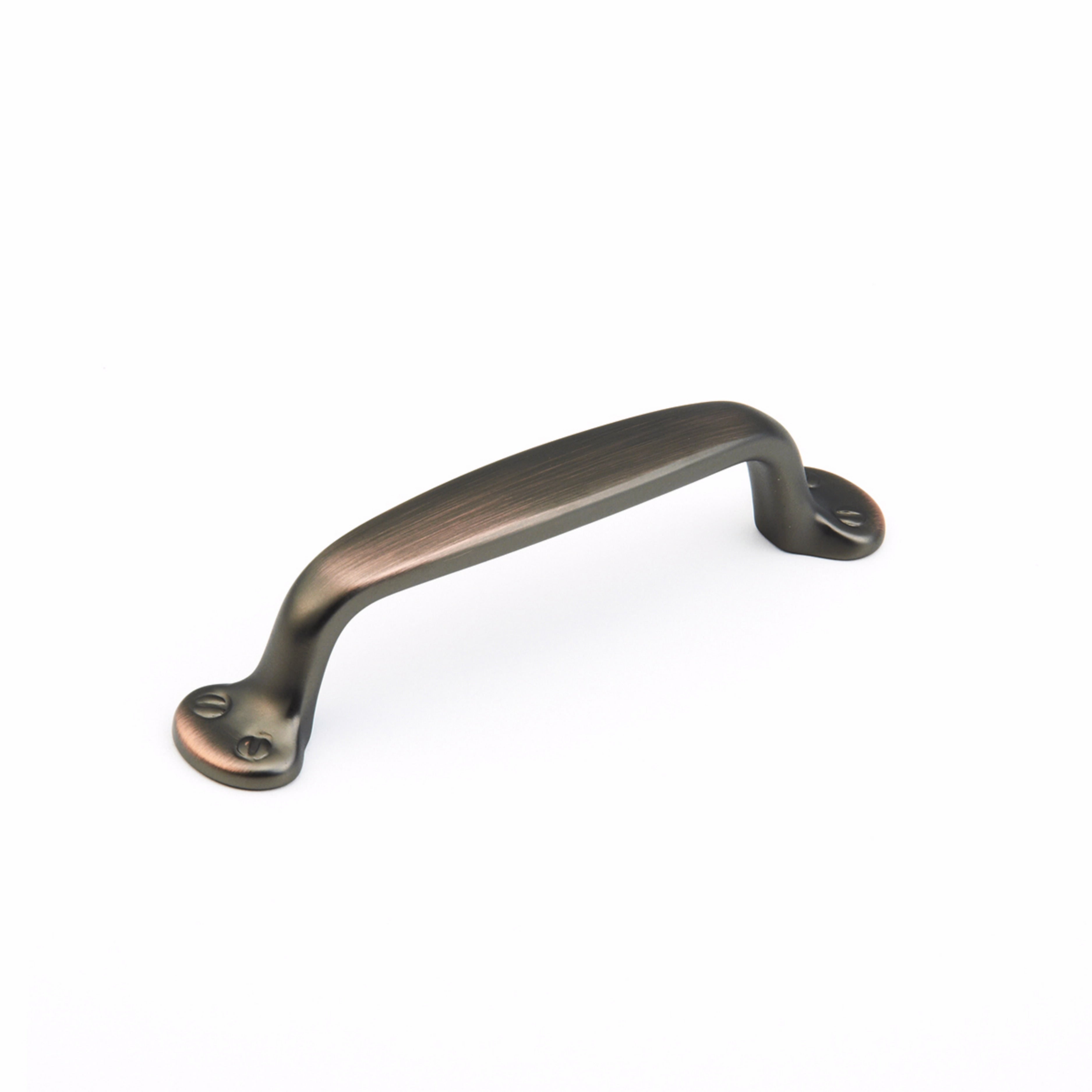 Schaub 742-AUB 4" Center to Center Country Cabinet Pull Aurora Bronze Finish Sparrow Supply