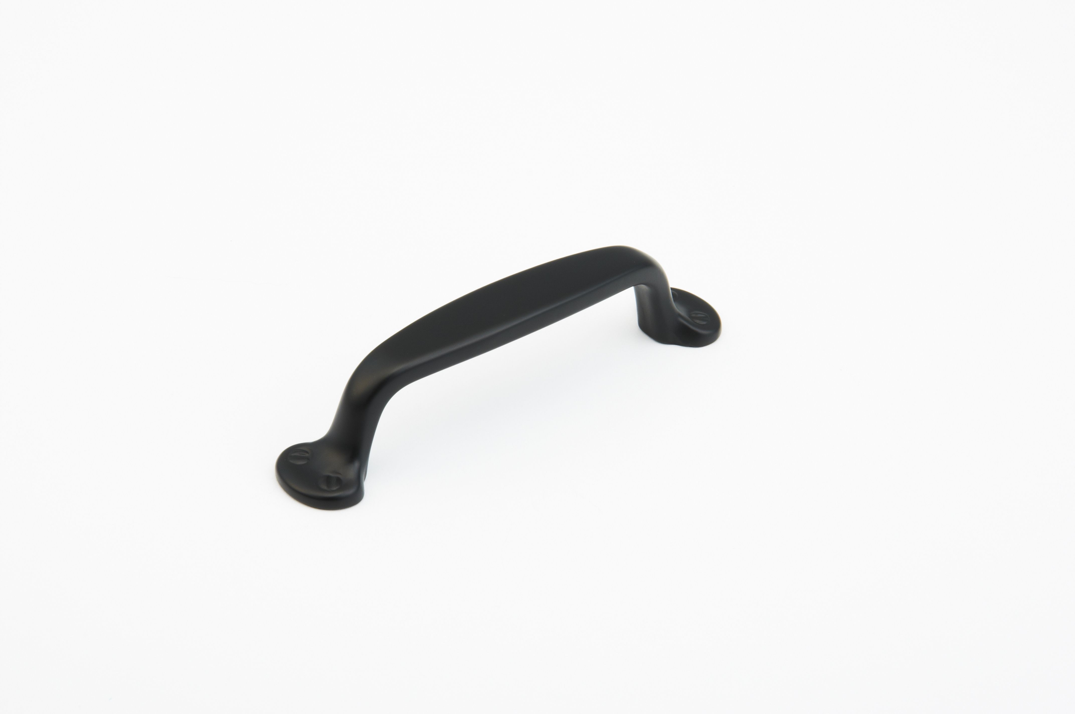 Schaub 742-FB 4" Center to Center Country Cabinet Pull Flat Black Finish Sparrow Supply