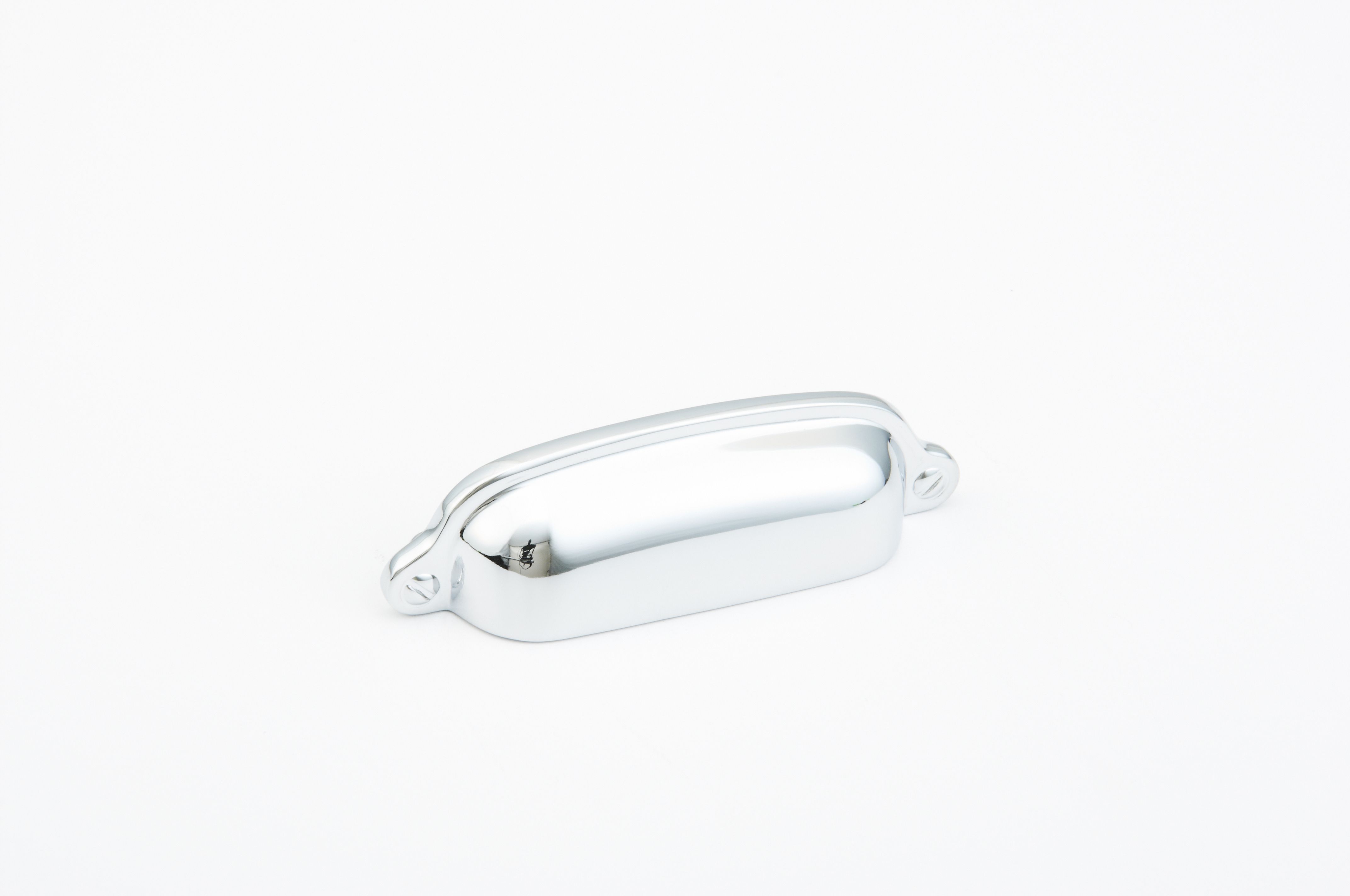 Schaub 743-26 3" Center to Center Country Cup Pull Polished Chrome Finish Sparrow Supply