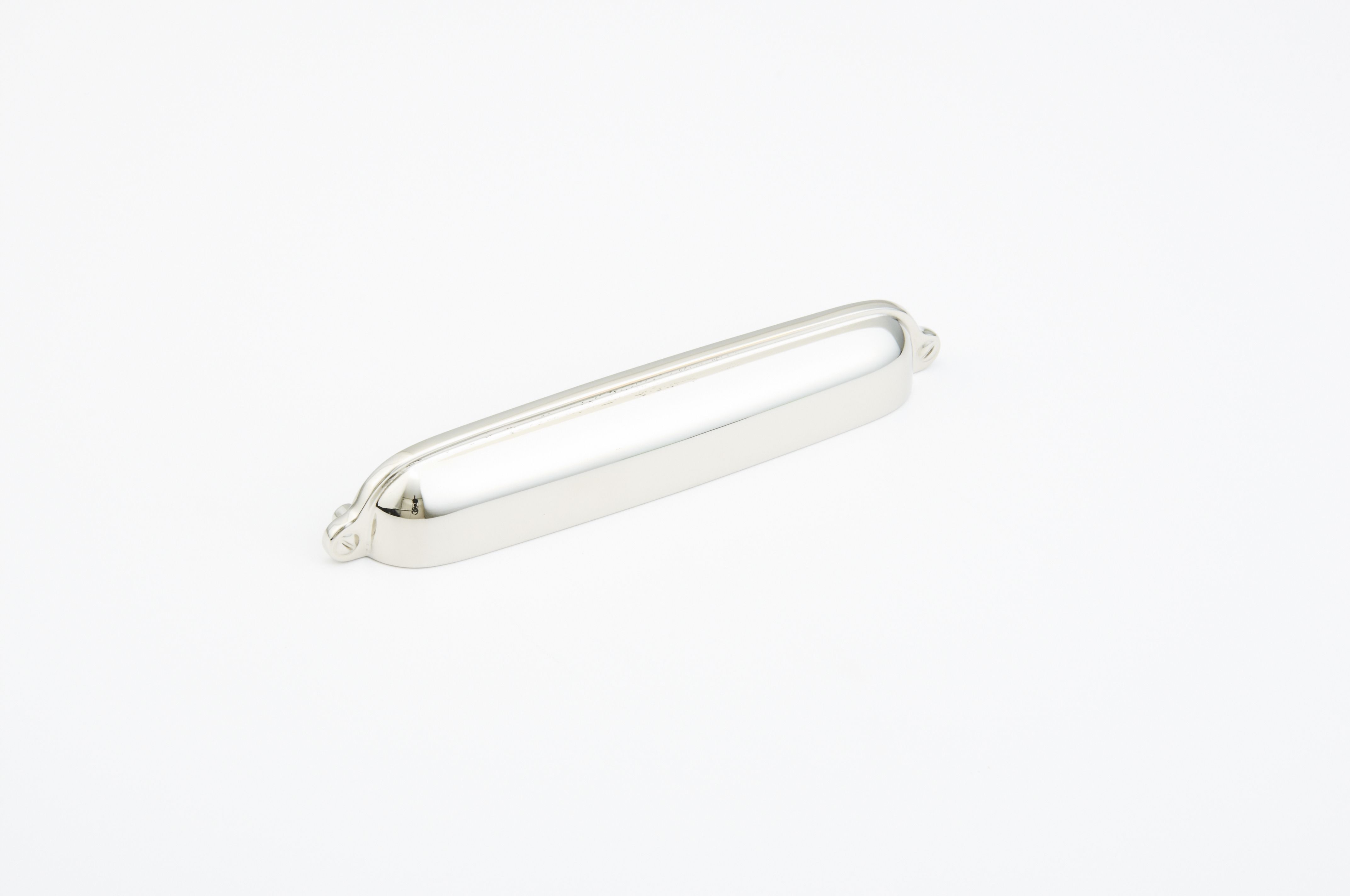 Schaub 744-PN 6" Center to Center Country Cup Pull Polished Nickel Finish Sparrow Supply