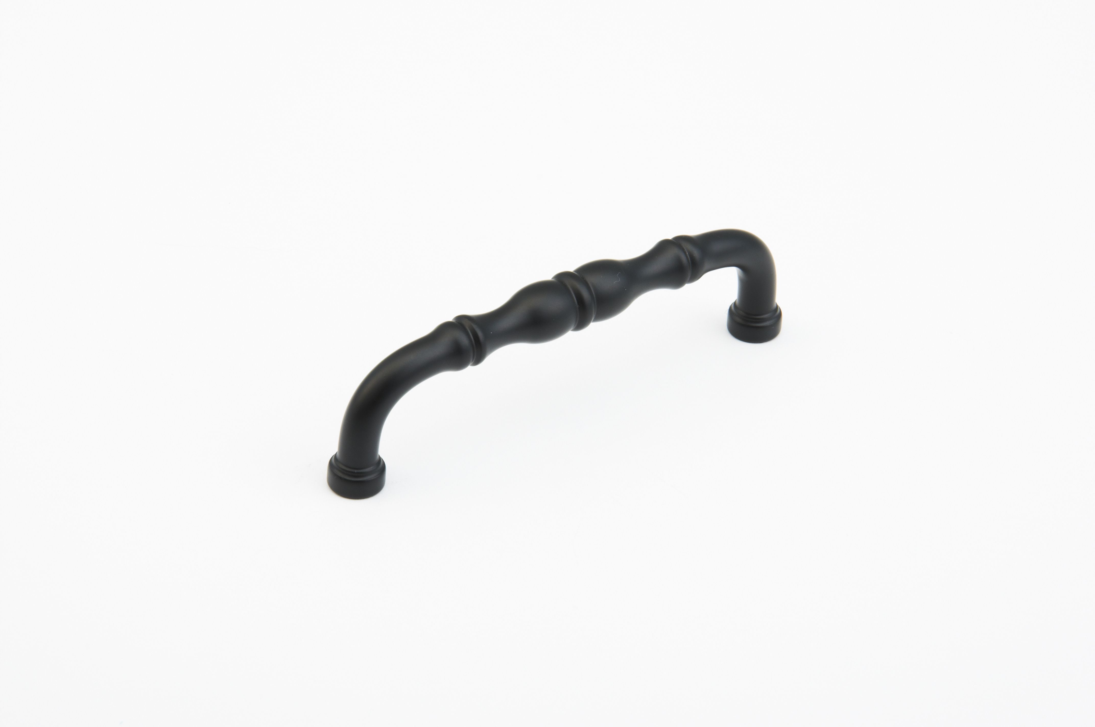 Schaub 747-FB 4" Center to Center Colonial Cabinet Pull Flat Black Finish Sparrow Supply