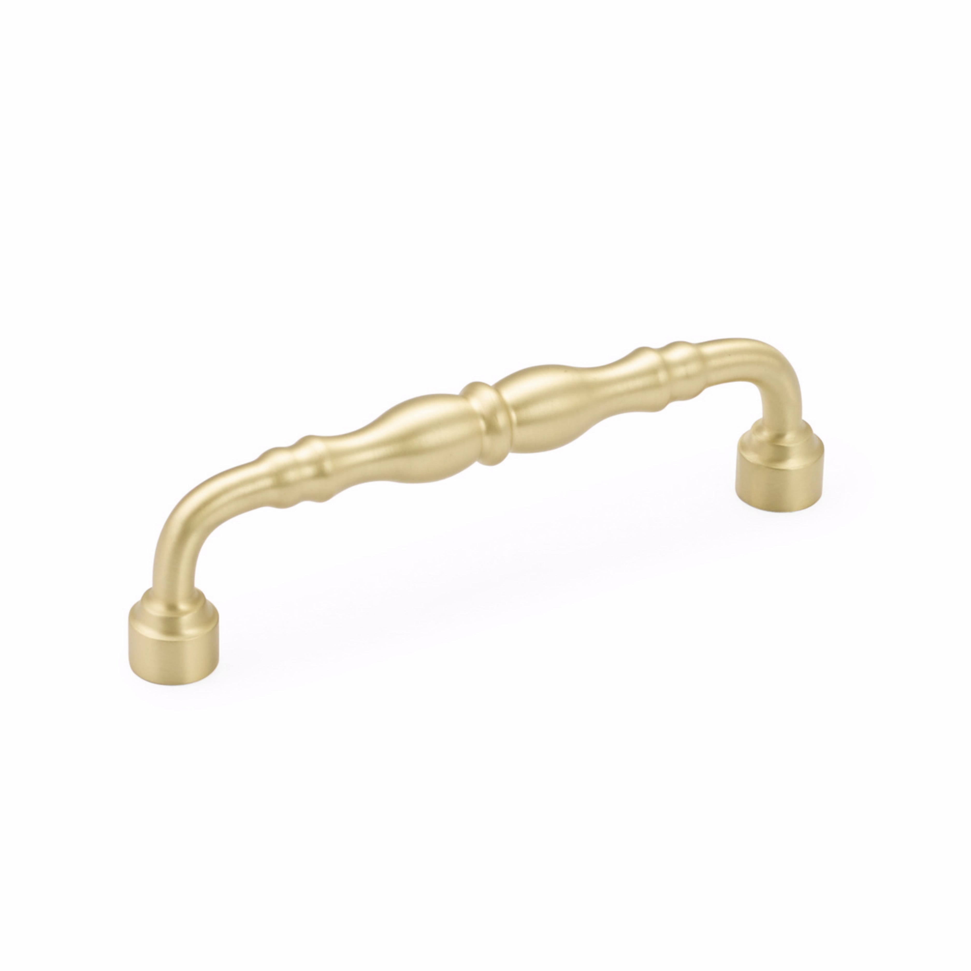 Schaub 748-SB 6" Center to Center Colonial Cabinet Pull Satin Brass Finish Sparrow Supply