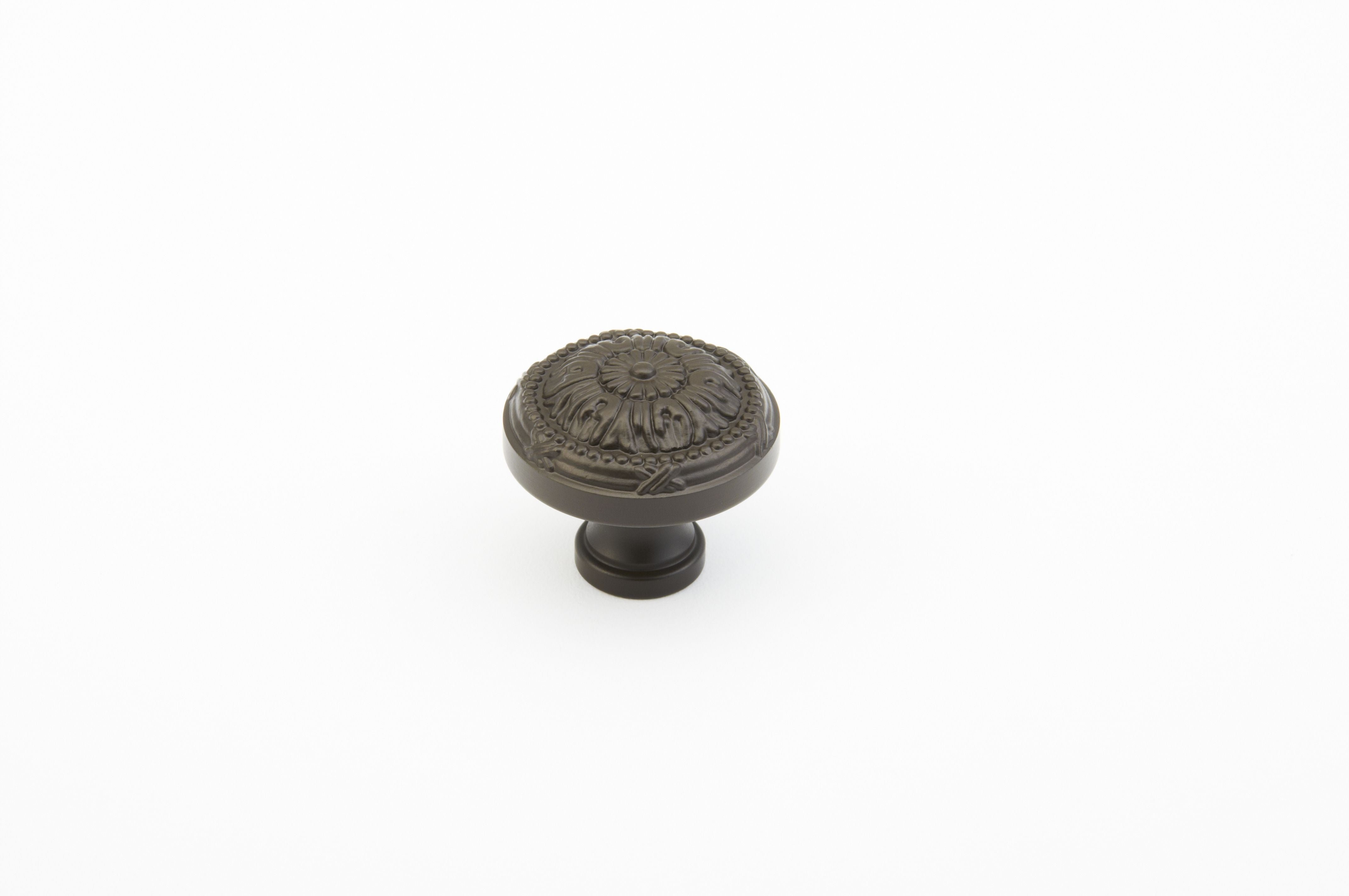 Schaub 751-10B 1-1/4" Versailles Cabinet Knob Oil Rubbed Bronze Finish Sparrow Supply