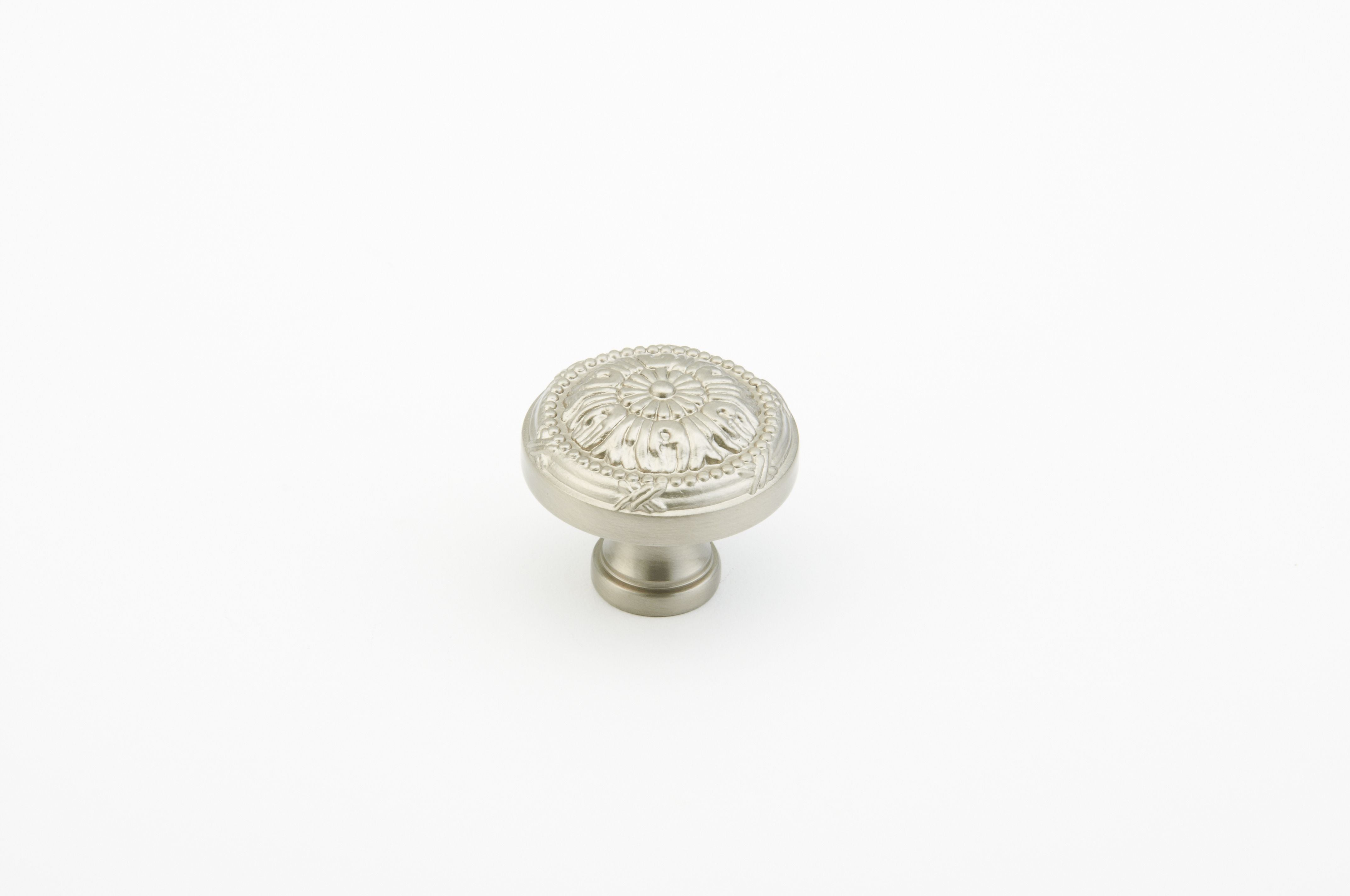 Schaub 751-15 1-1/4" Versailles Cabinet Knob Satin Nickel Finish Sparrow Supply
