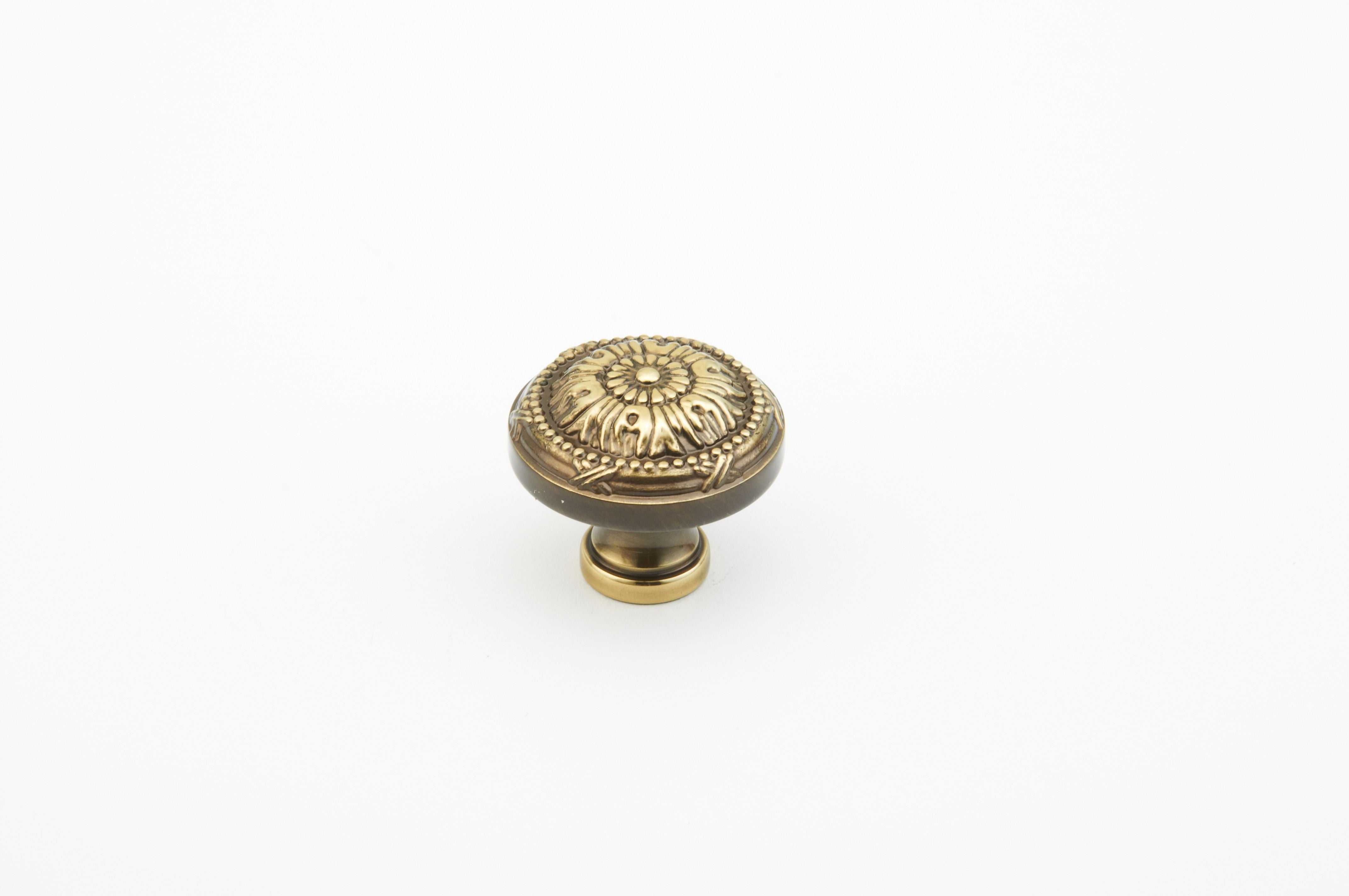 Schaub 751-ALP 1-1/4" Versailles Cabinet Knob Antique Light Polish Finish Sparrow Supply