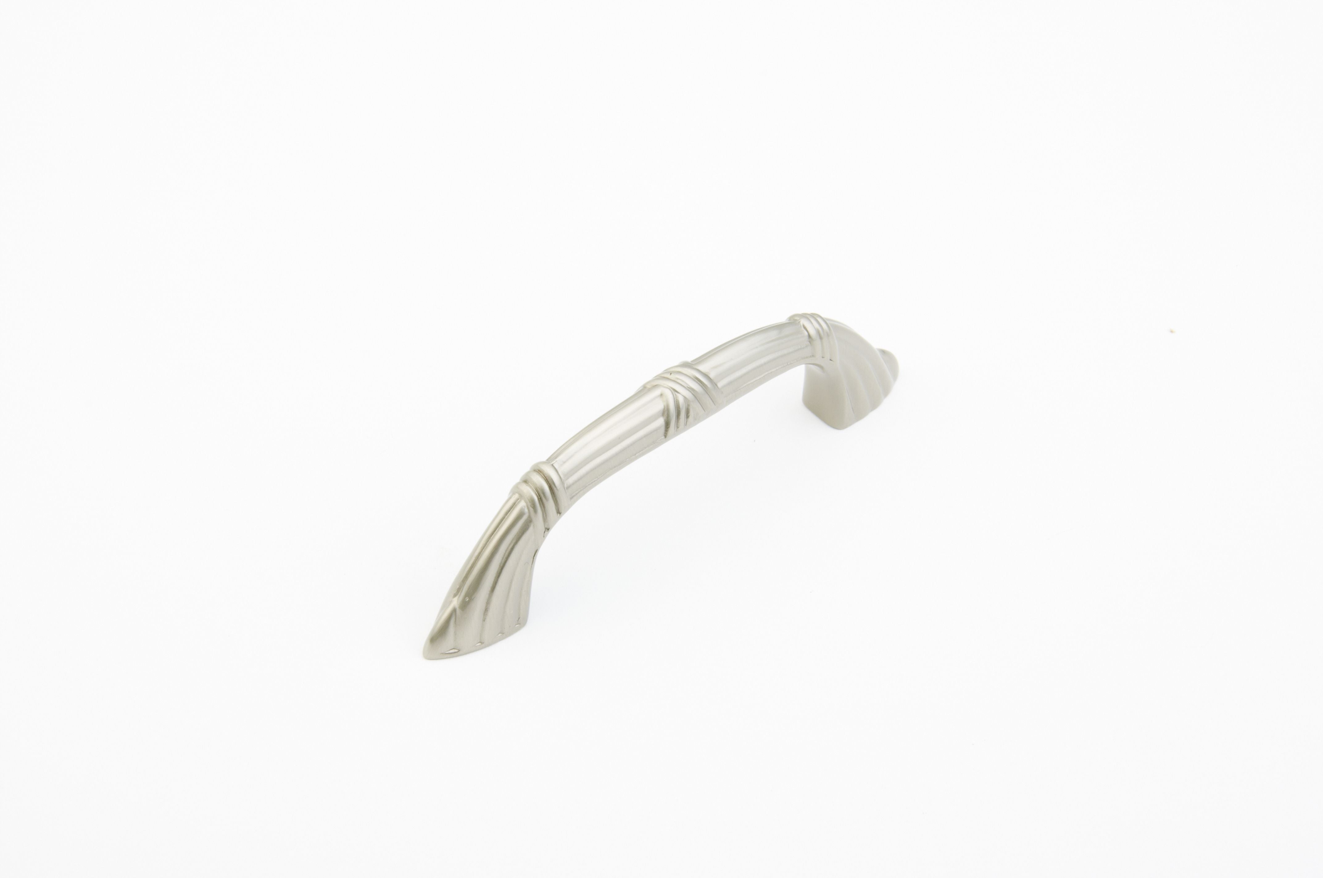 Schaub 753-15 3" Center to Center Versailles Cabinet Pull Satin Nickel Finish Sparrow Supply