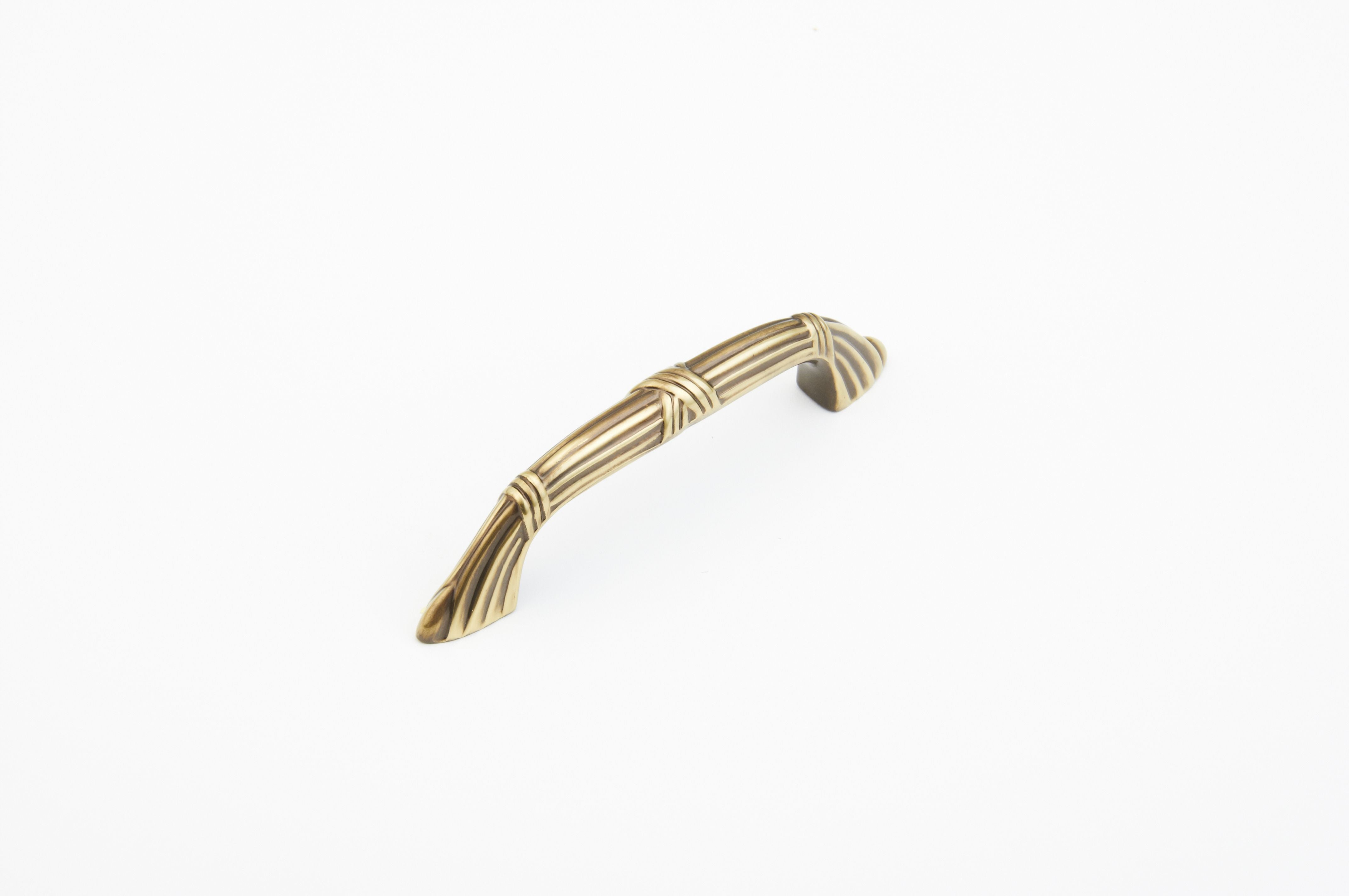 Schaub 754-ALP 3-1/2" Center to Center Versailles Cabinet Pull Antique Light Polish Finish Sparrow Supply