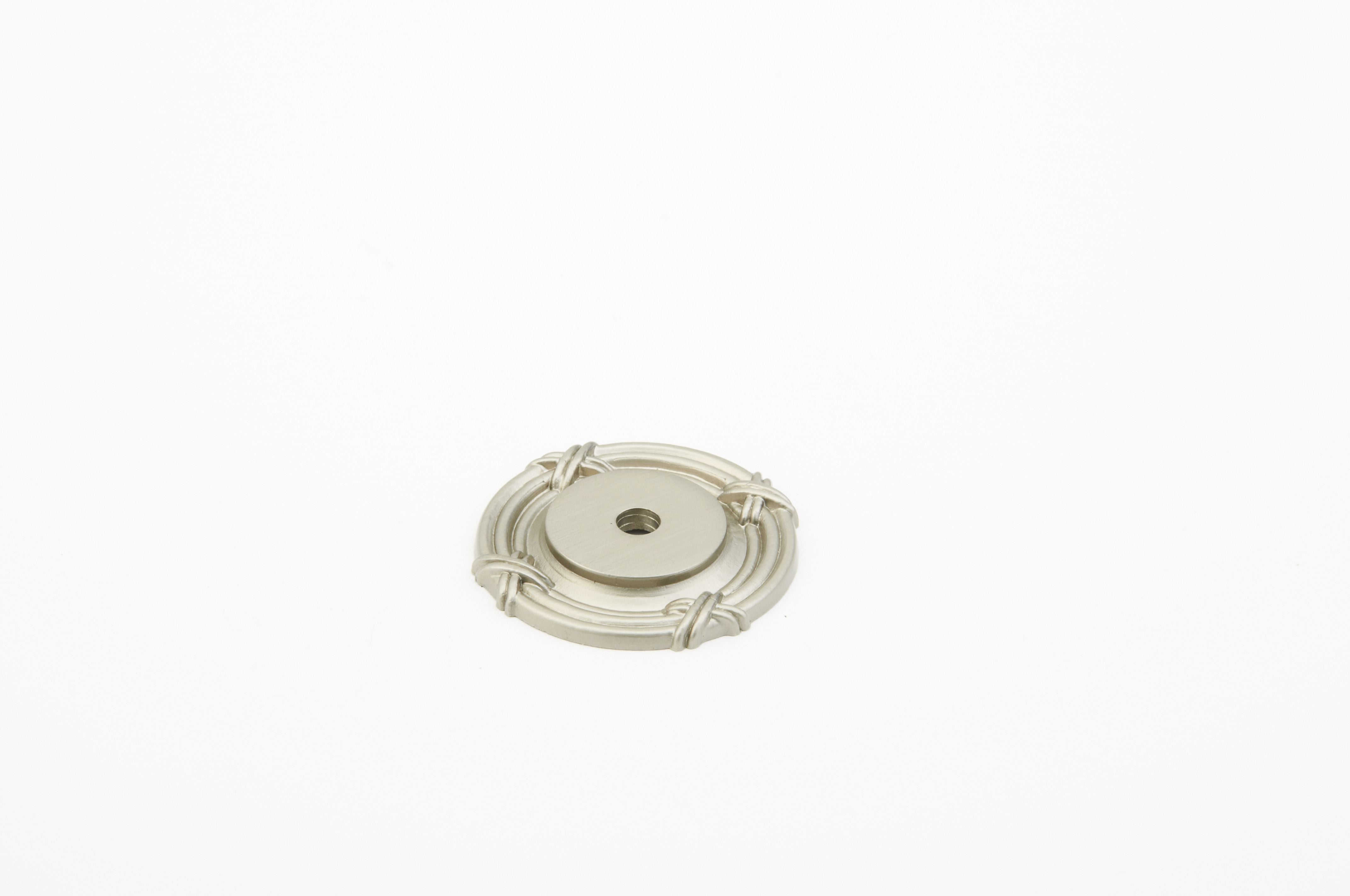 Schaub 756-15 1-1/2" Versailles Backplate Satin Nickel Finish Sparrow Supply
