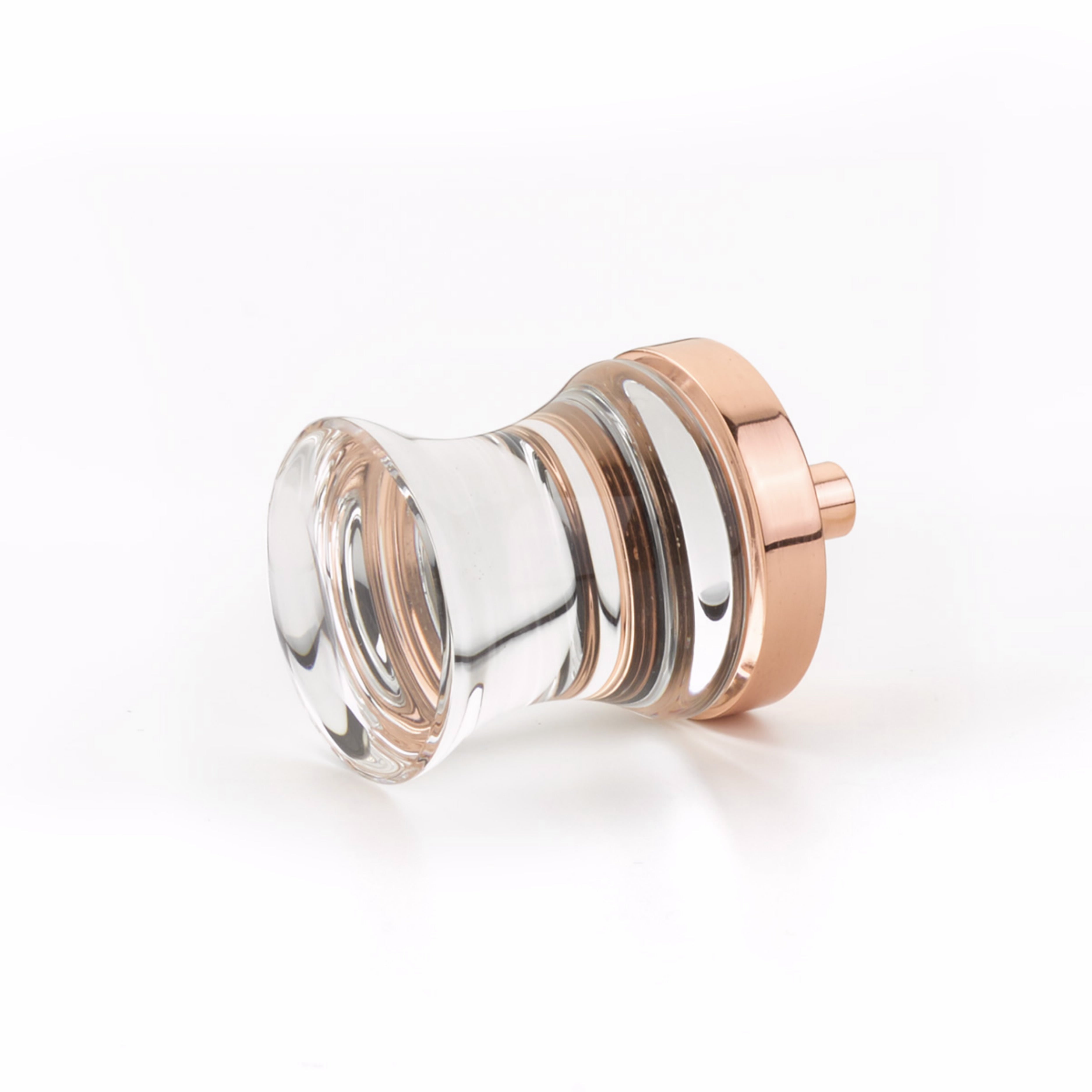 Schaub 76-PRG 1-1/8" City Lights Cabinet Knob Polished Rose Gold Finish Sparrow Supply