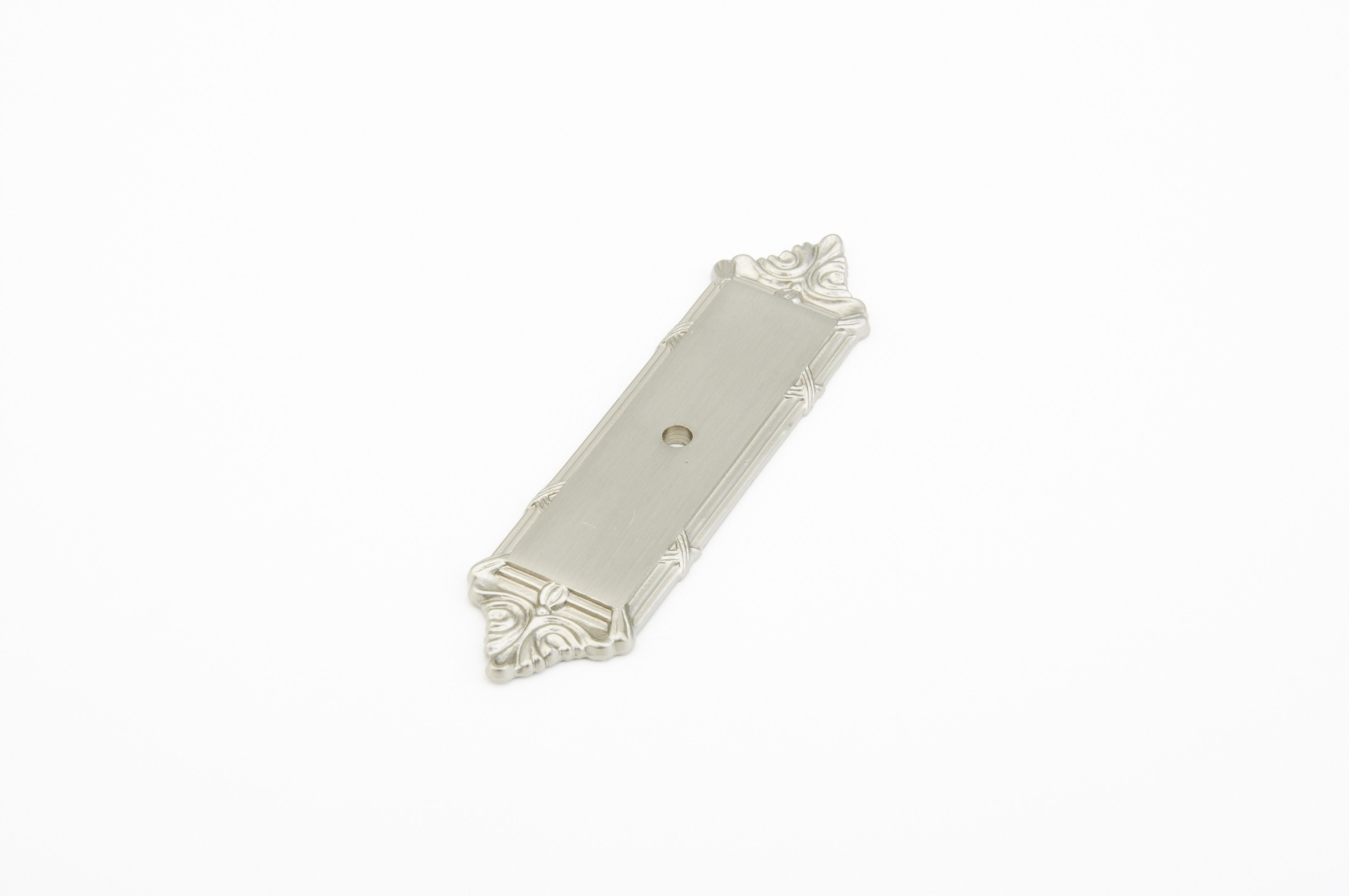 Schaub 761-15 4-1/4" Versailles Backplate Satin Nickel Finish Sparrow Supply