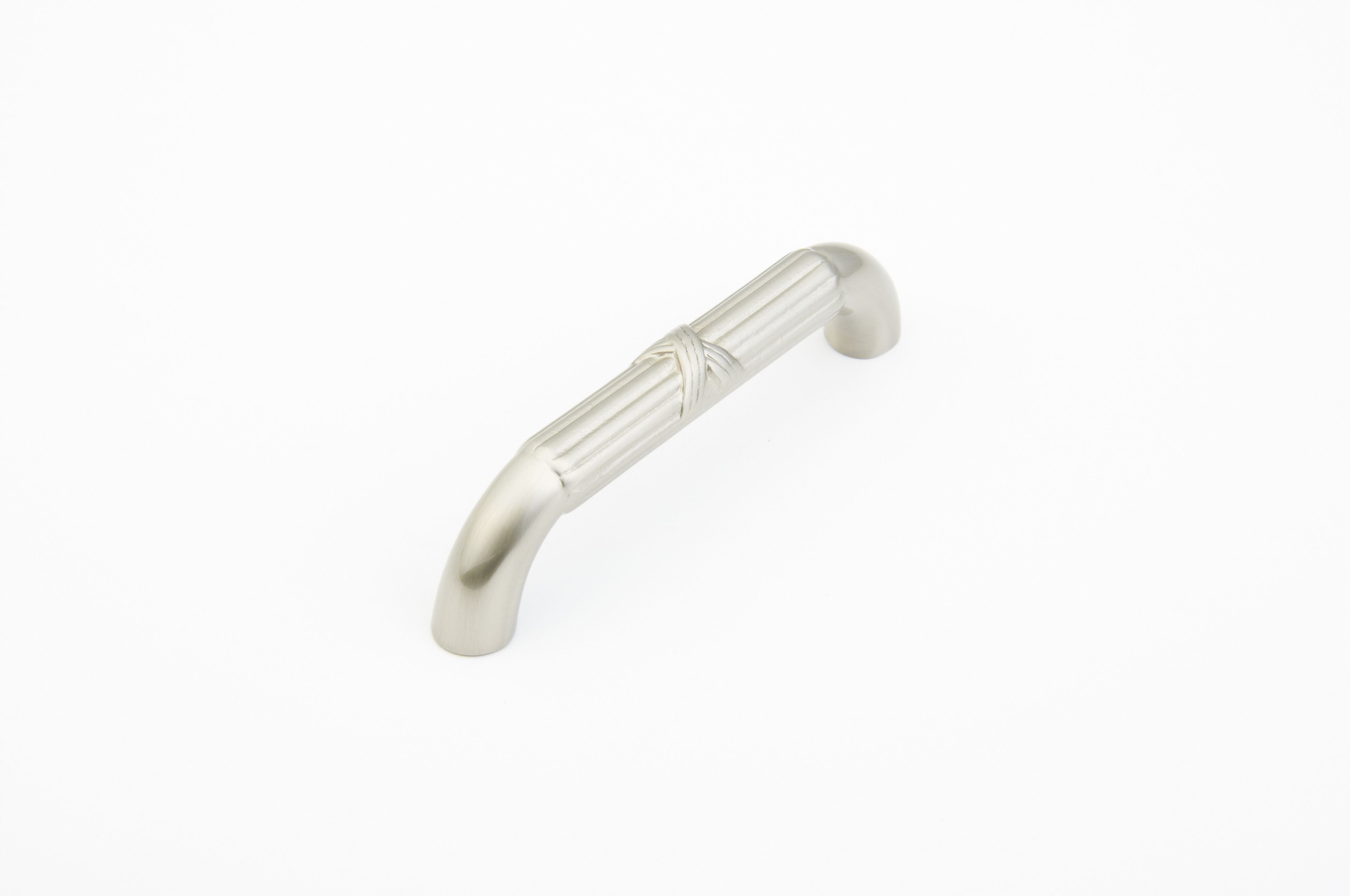 Schaub 762-15 96mm Center to Center Versailles Cabinet Pull Satin Nickel Finish Sparrow Supply