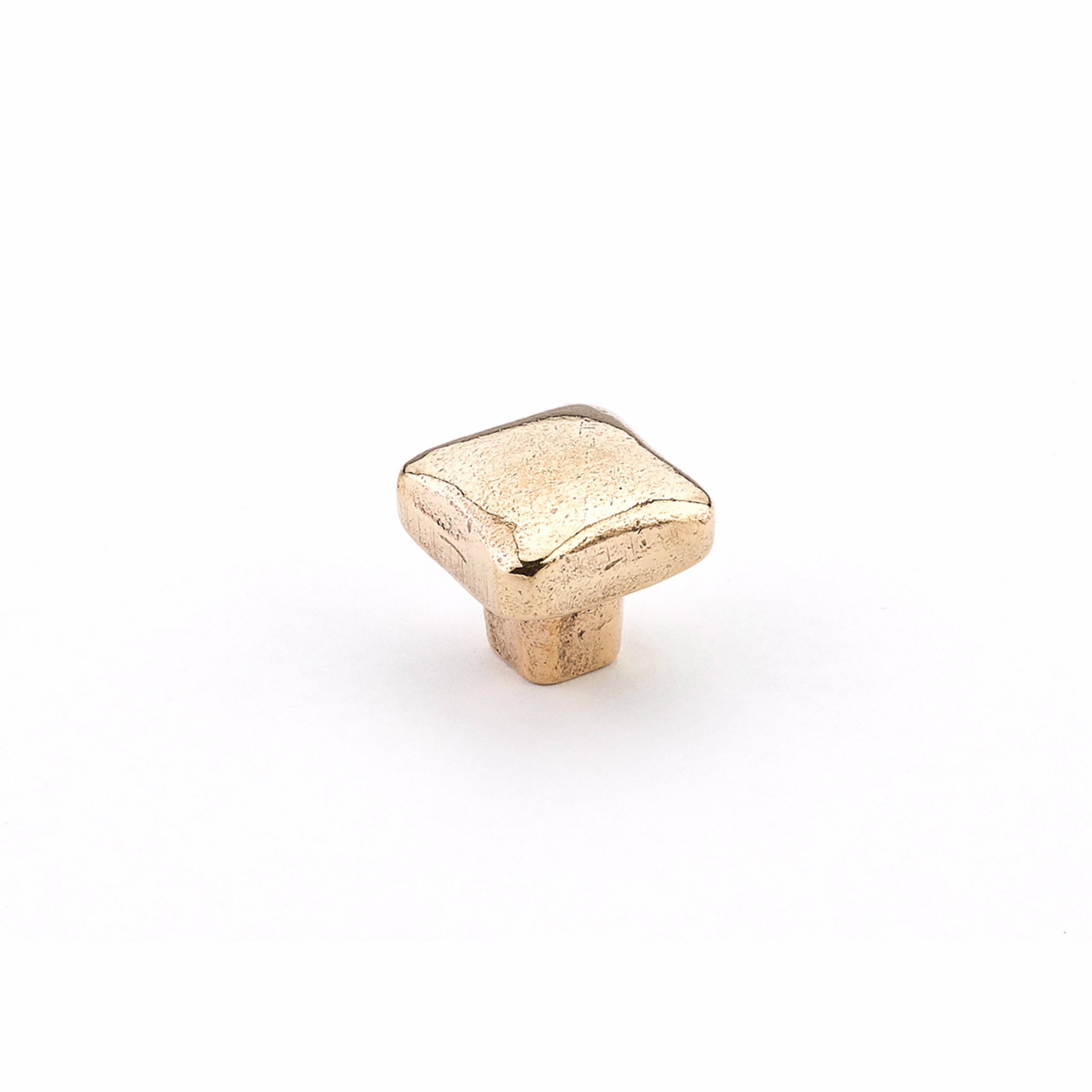 Schaub 765-NB 1" Diameter Vinci Soft Square Cabinet Knob Natural Bronze Finish Sparrow Supply