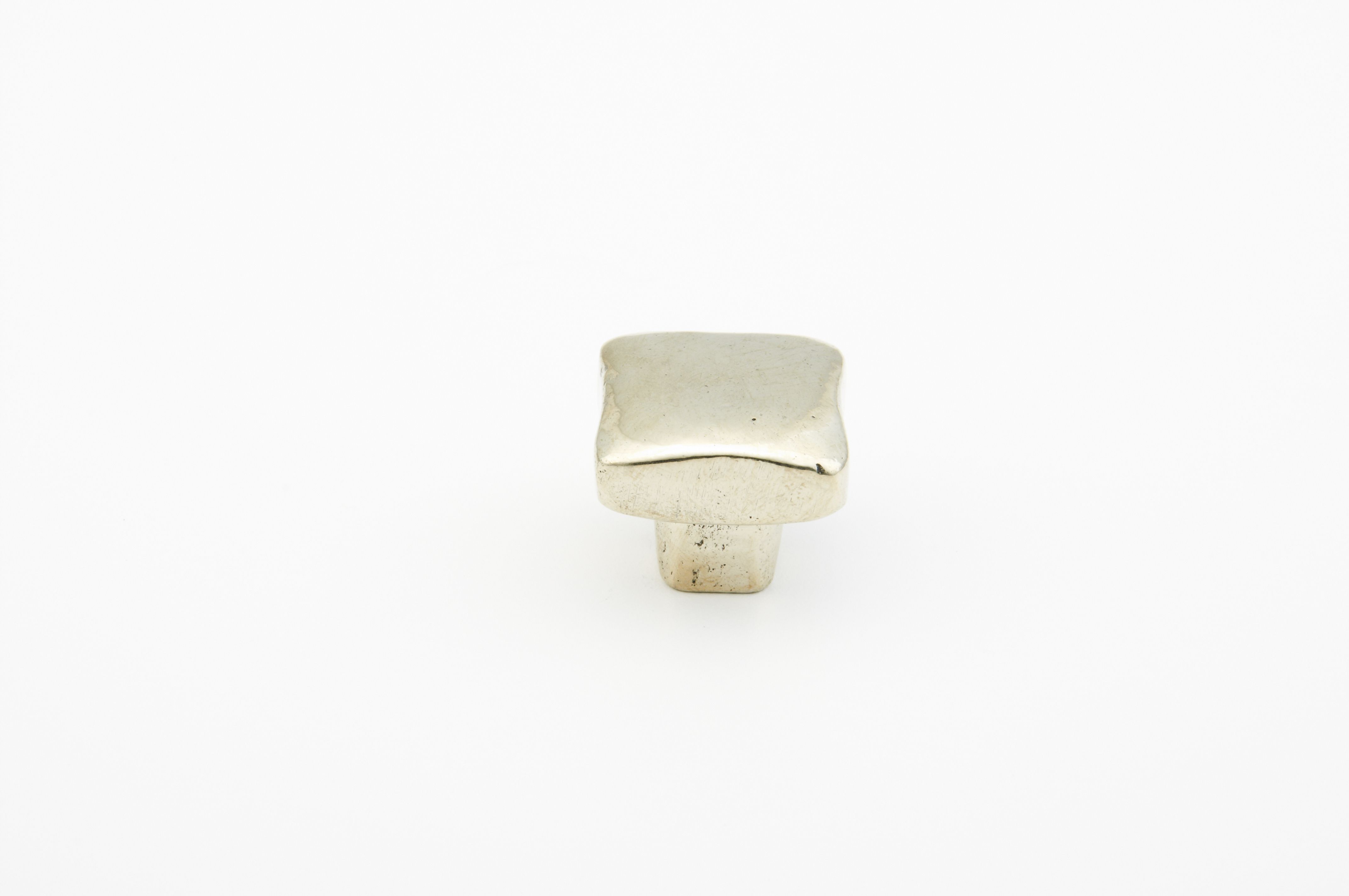 Schaub 765-PWB 1" Diameter Vinci Soft Square Cabinet Knob Polished White Bronze Finish Sparrow Supply