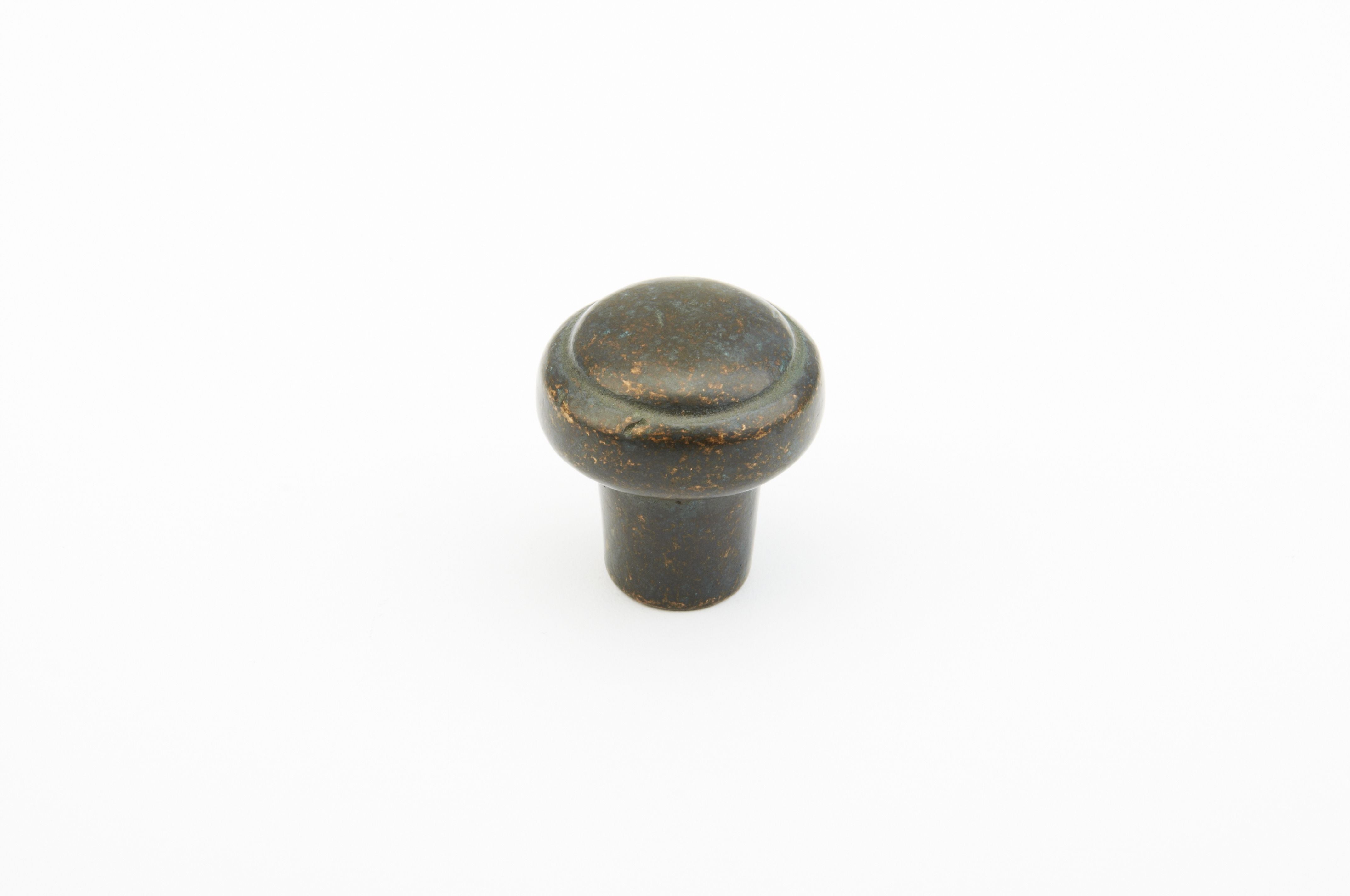 Schaub 781-VI 1-3/8" Mountain Round Cabinet Knob Verde Imperiale Finish Sparrow Supply