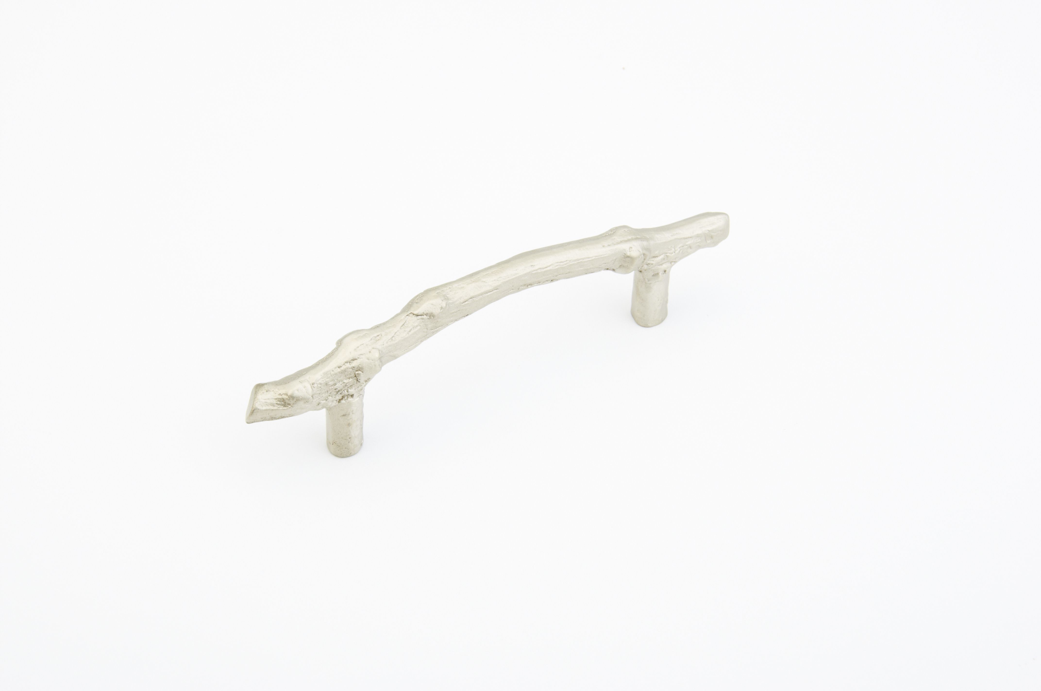 Schaub 783-AS 4" Center to Center Mountain Twig Cabinet Pull Antique Silver Finish Sparrow Supply