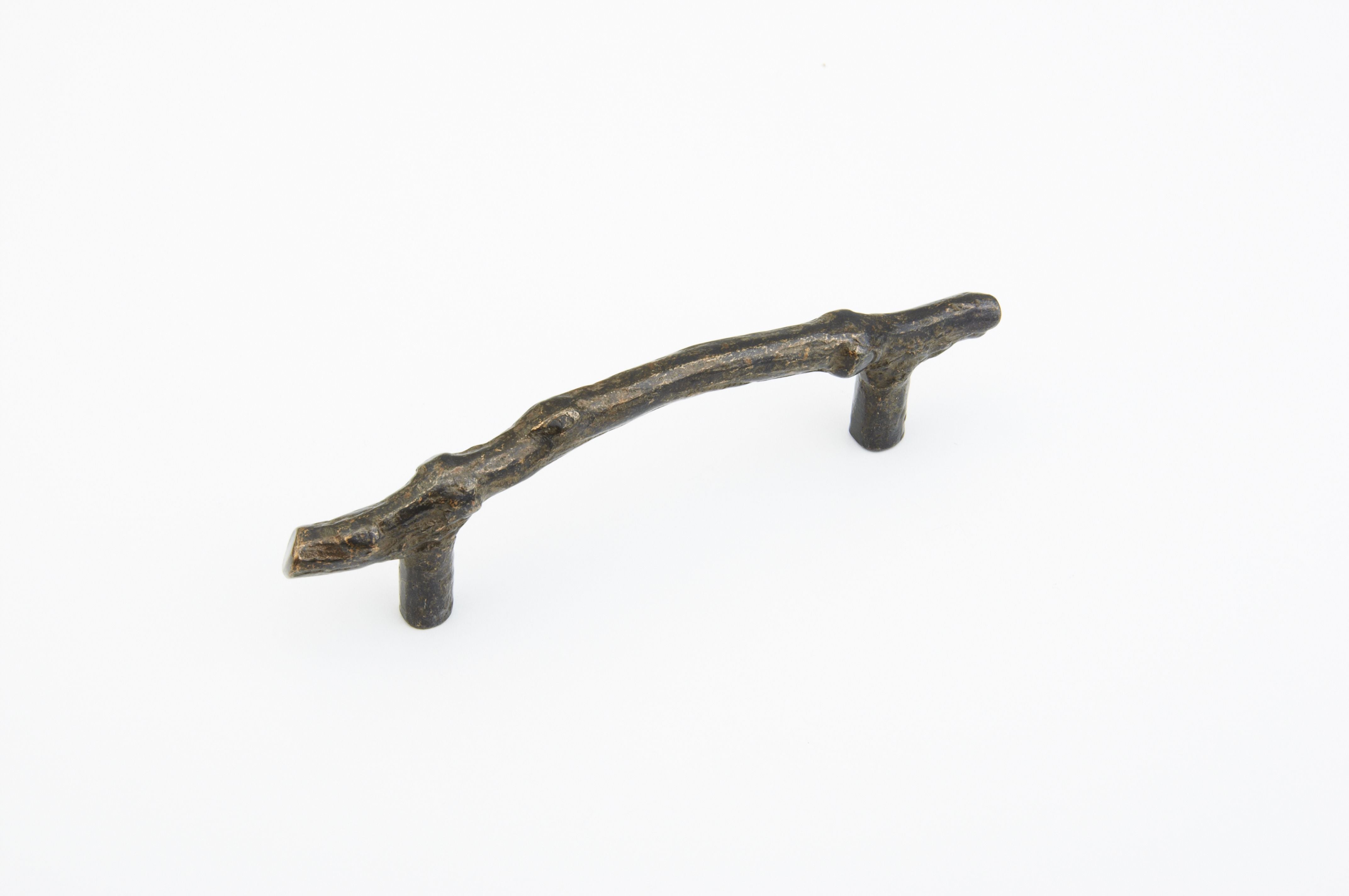 Schaub 783-AZ 4" Center to Center Mountain Twig Cabinet Pull Antique Bronze Finish Sparrow Supply