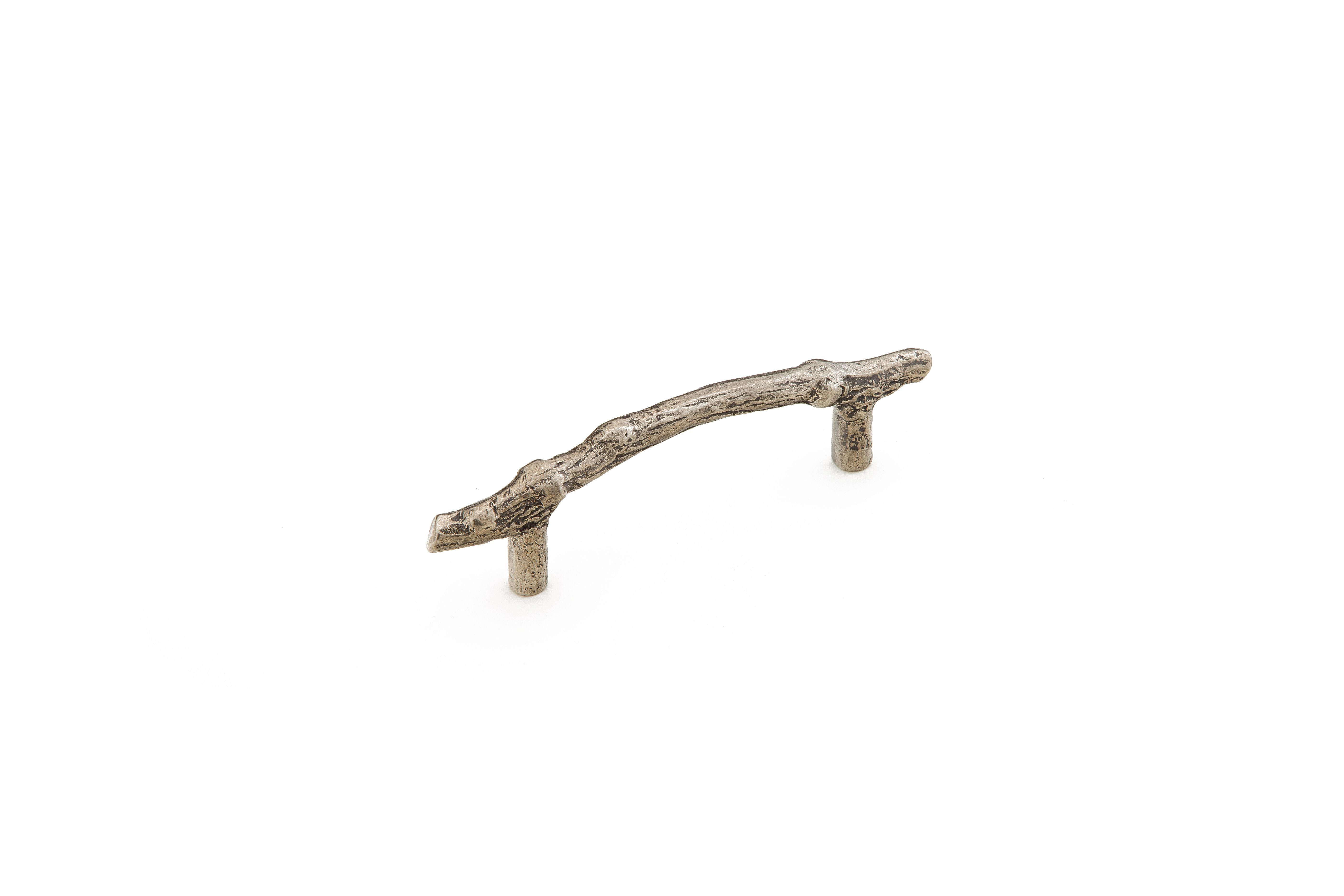 Schaub 783-IN 4" Center to Center Mountain Twig Cabinet Pull Italian Nickel Finish Sparrow Supply