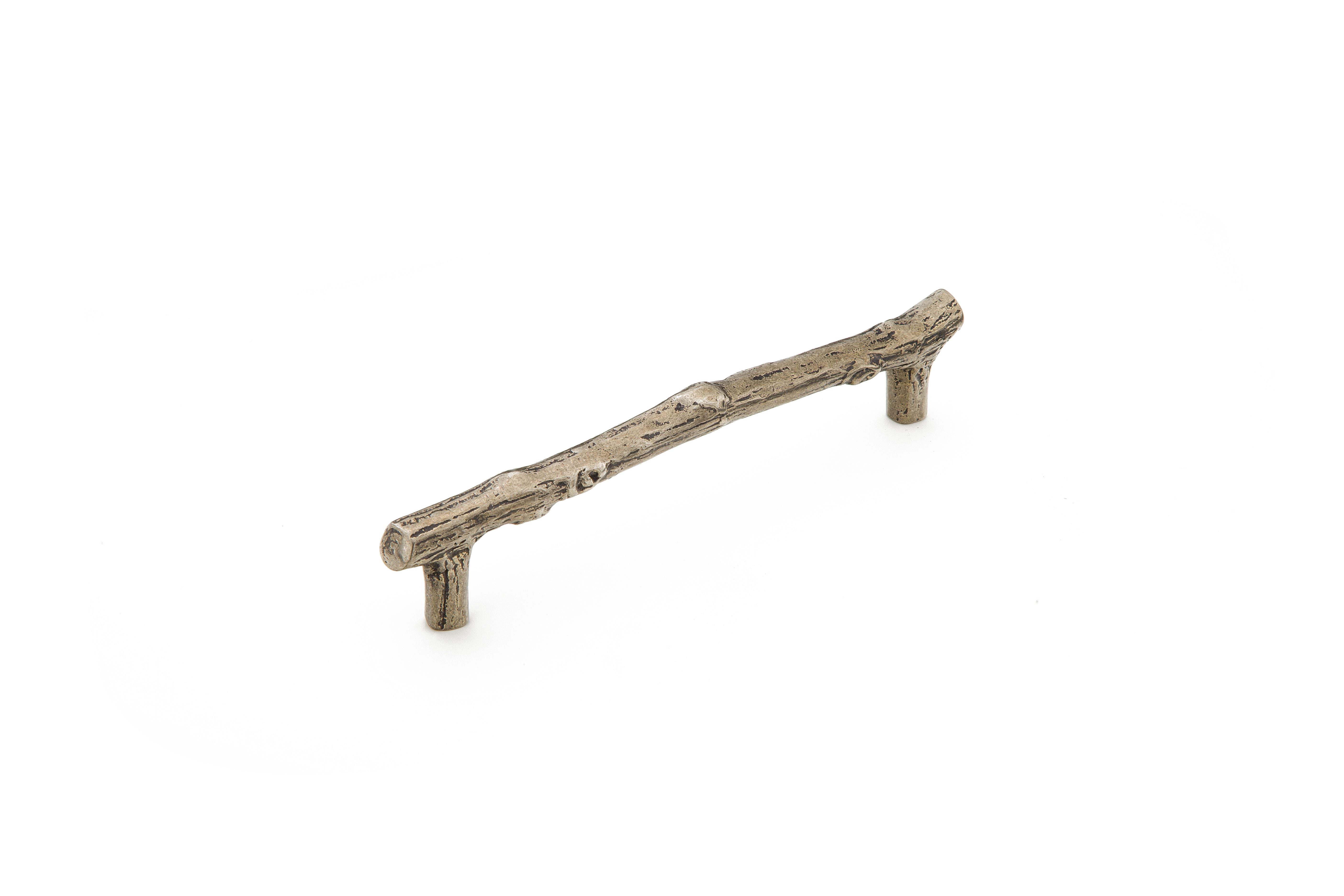 Schaub 784-IN 6" Center to Center Mountain Twig Cabinet Pull Italian Nickel Finish Sparrow Supply