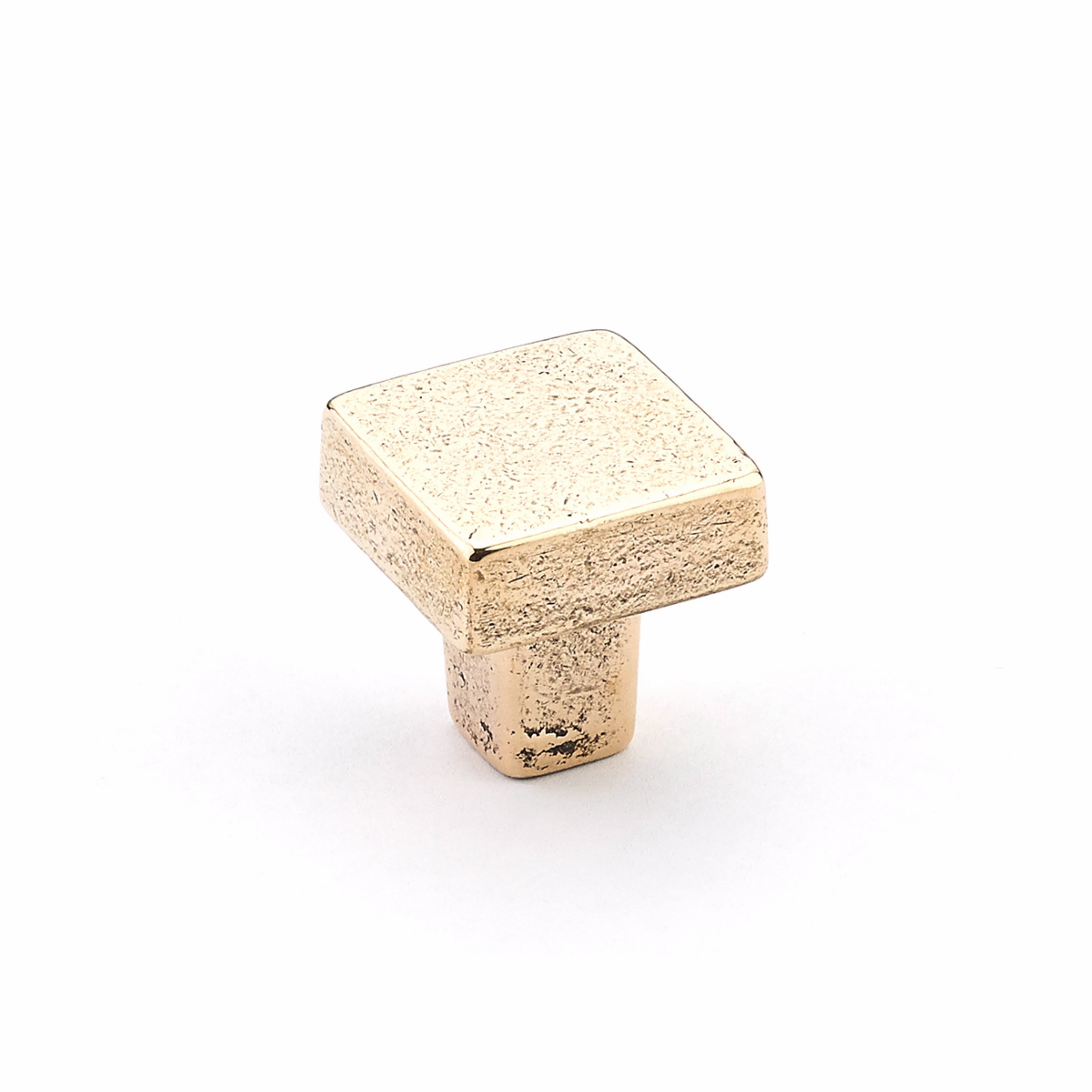 Schaub 789-NB 1-1/4" Diameter Square Vinci Cabinet Knob Natural Bronze Finish Sparrow Supply